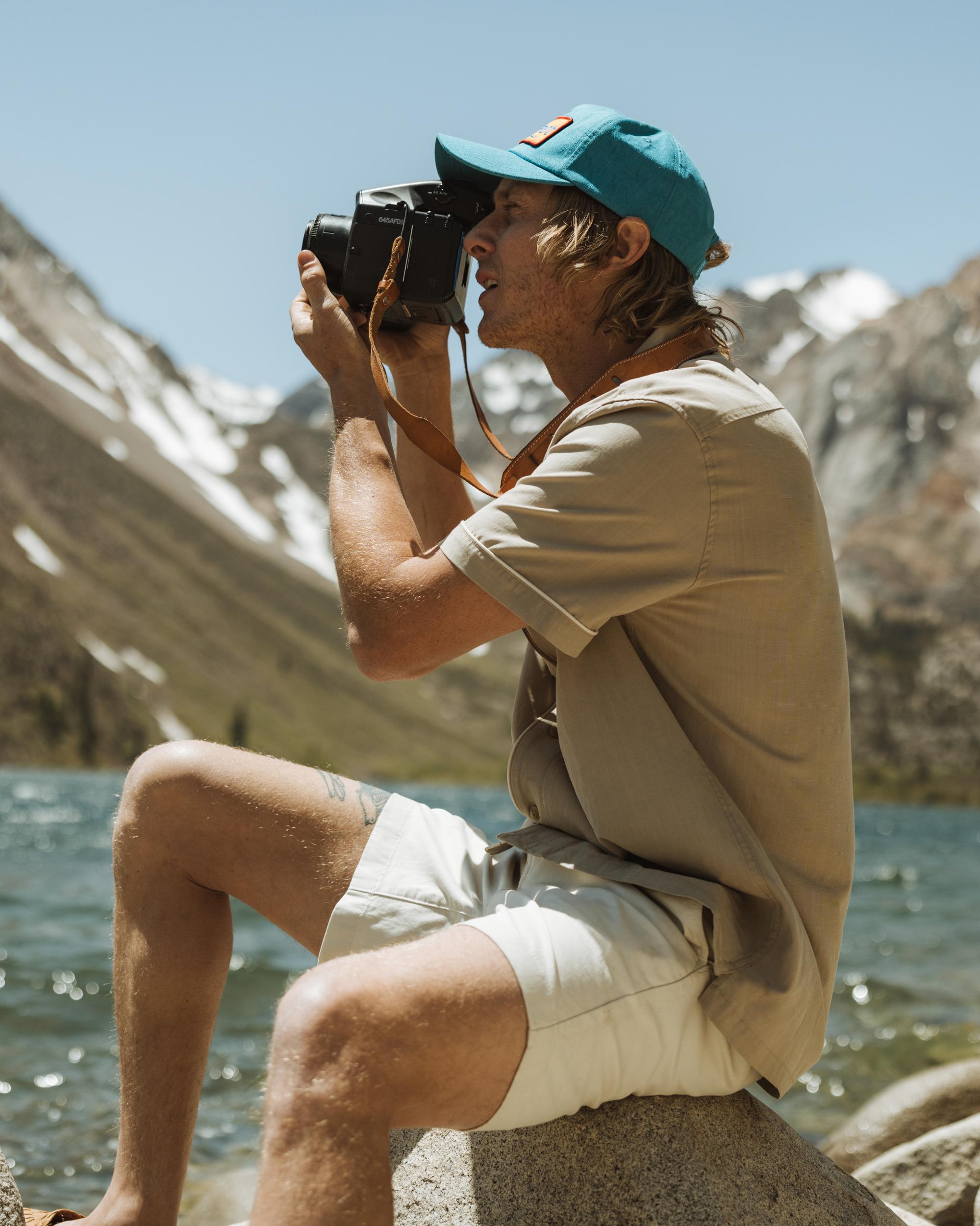Camp Collar Tipped Short Sleeve Shirt Product Image