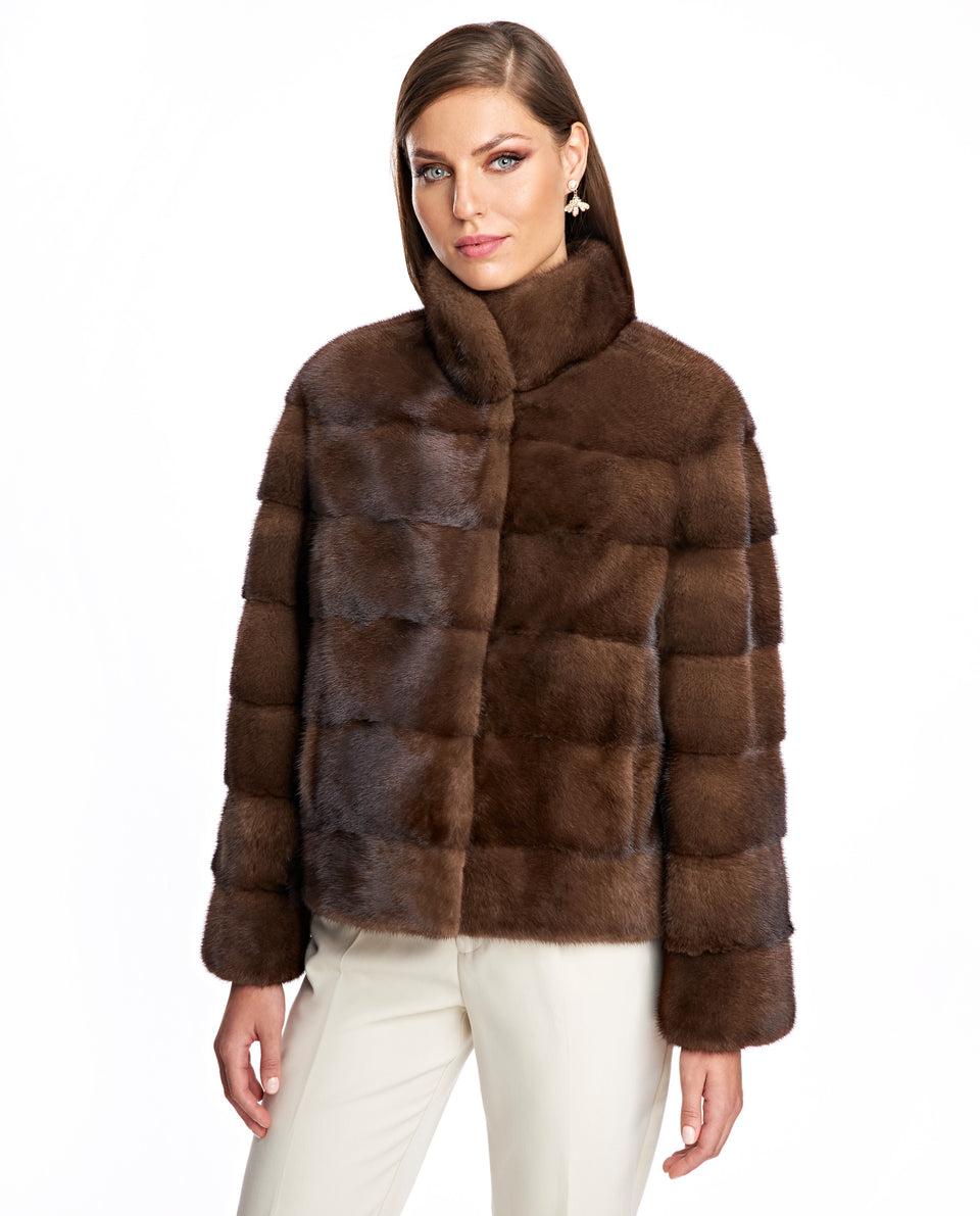 Horizontal Mink Jacket Product Image