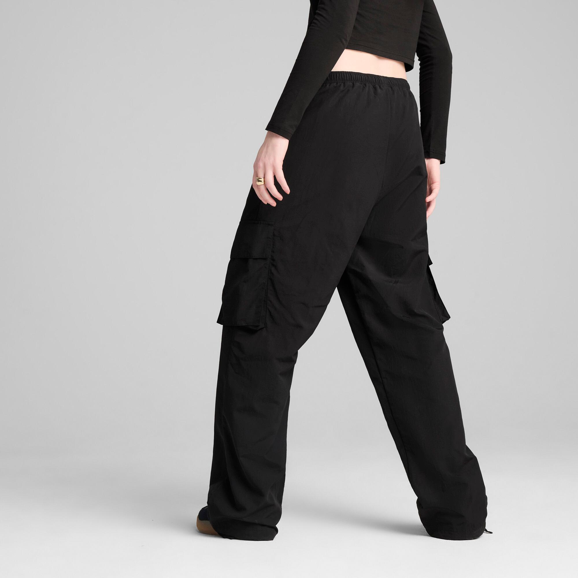 PUMA Wardrobe Essentials Women's Relaxed Woven Cargo Pants Product Image