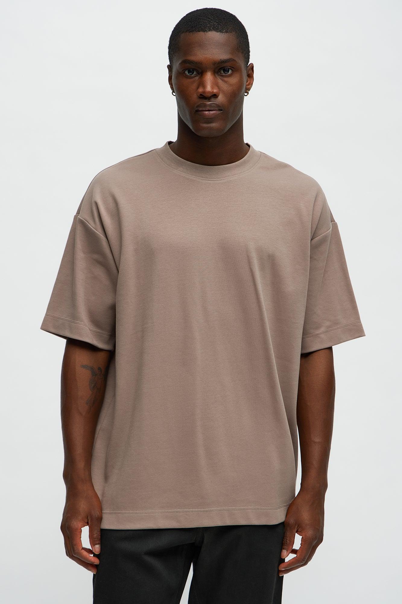 Relaxed Premium Everyday Tee - LightBrown Product Image