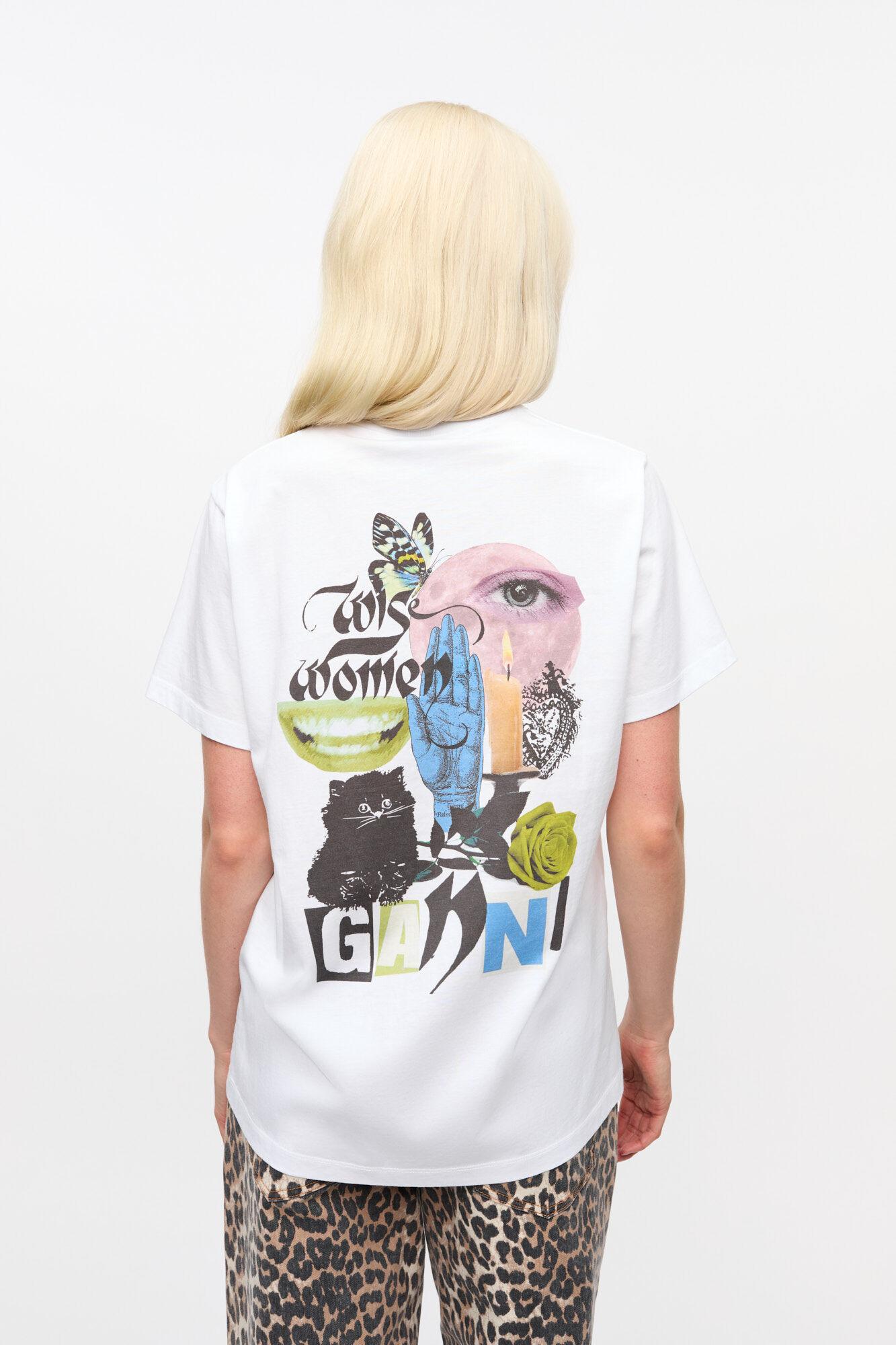 White Basic Jersey Relaxed T-shirt Product Image