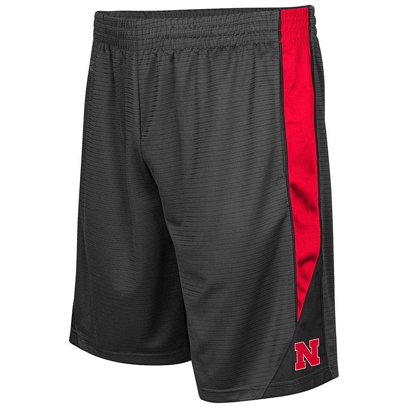 Men's Colosseum Charcoal Nebraska Huskers Turnover Shorts,  Product Image