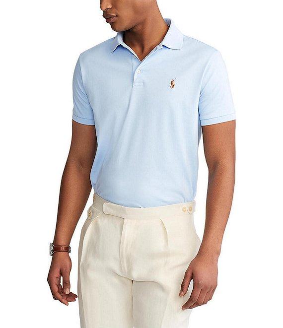 Polo Ralph Lauren Custom Slim-Fit Multicolored Pony Soft Cotton Short-Sleeve Polo Shirt Product Image