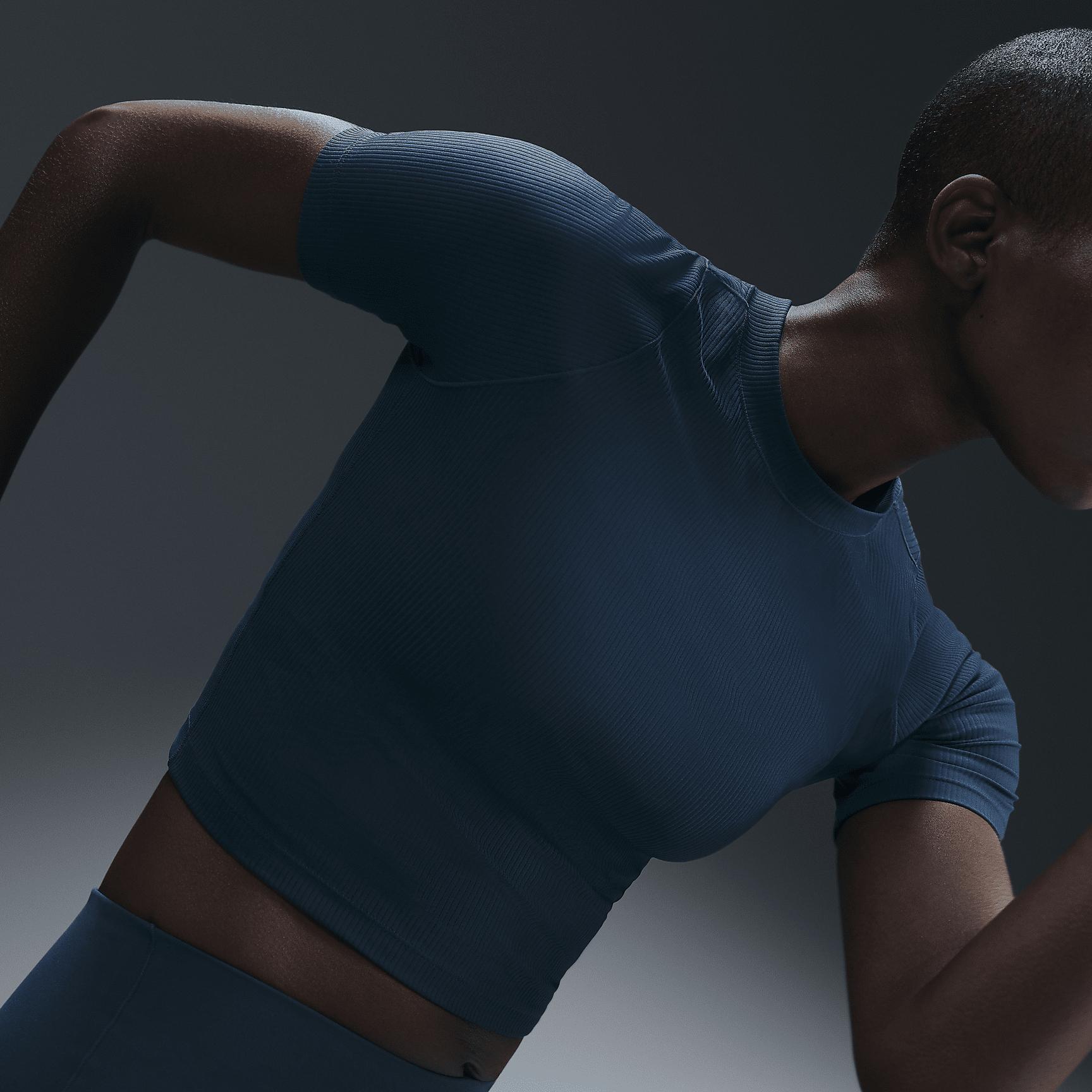 Nike Women's Zenvy Rib Dri-FIT Short-Sleeve Top Product Image