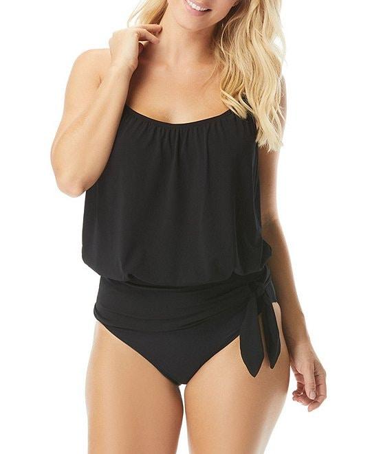 Coco Contours Reflect Solid High Waist Heritage Swim Bottom Shorts Product Image