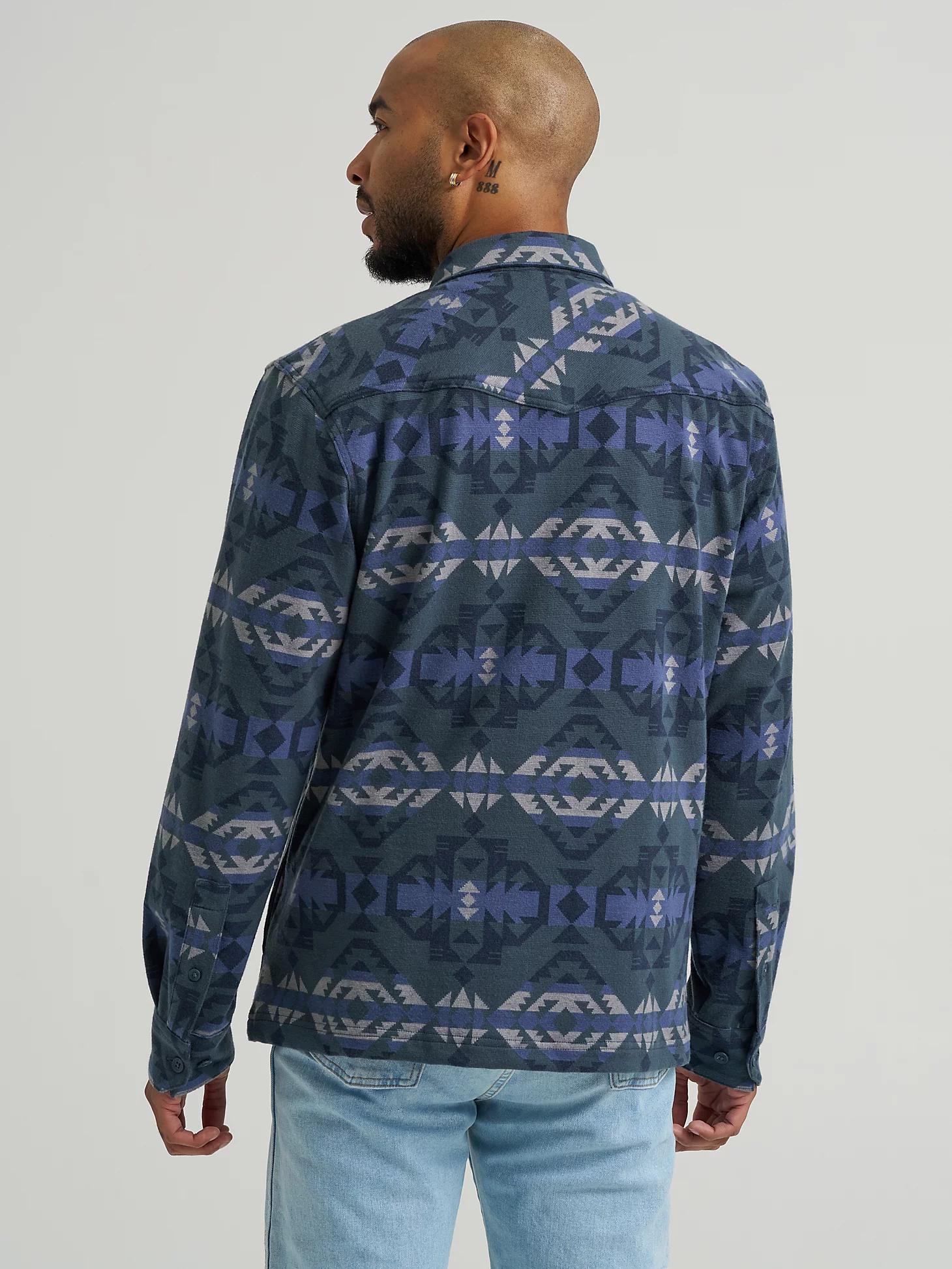 Wrangler All Terrain Gear Men's Campsite Flannel Shirt in Dark Slate Product Image