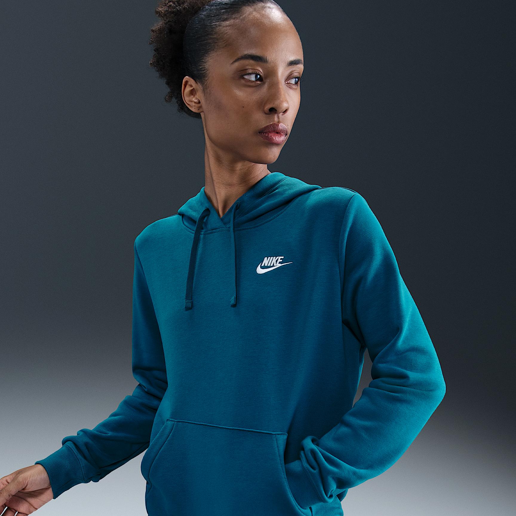Womens Nike Sportswear Club Fleece Pullover Hoodie | DQ5793-214 Product Image