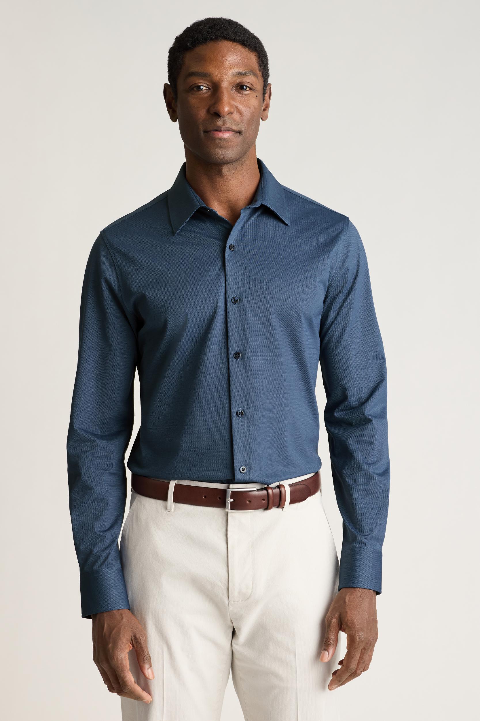 Tech Pique Button Down Shirt Product Image