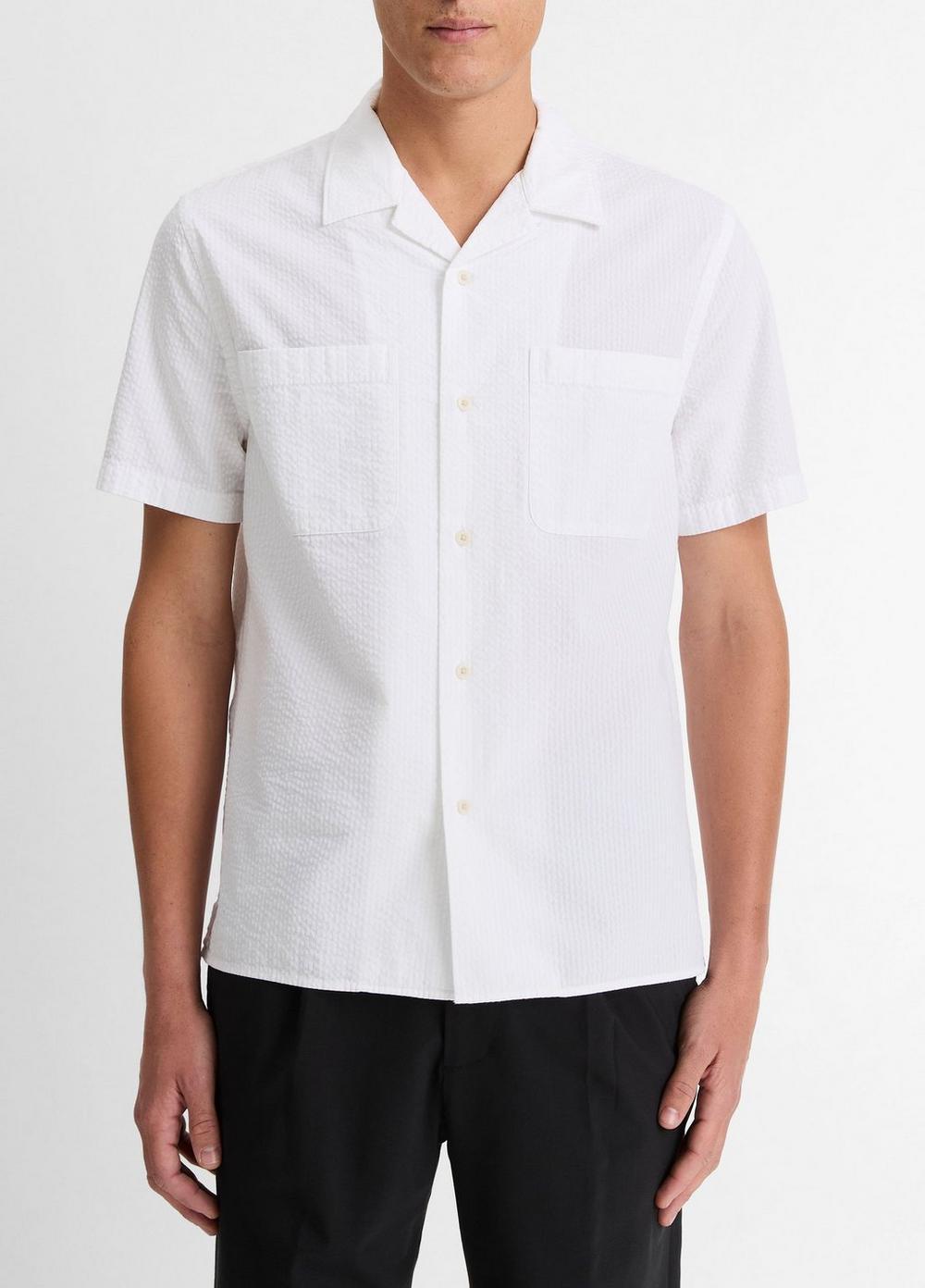 Italian Cotton Seersucker Shirt Product Image