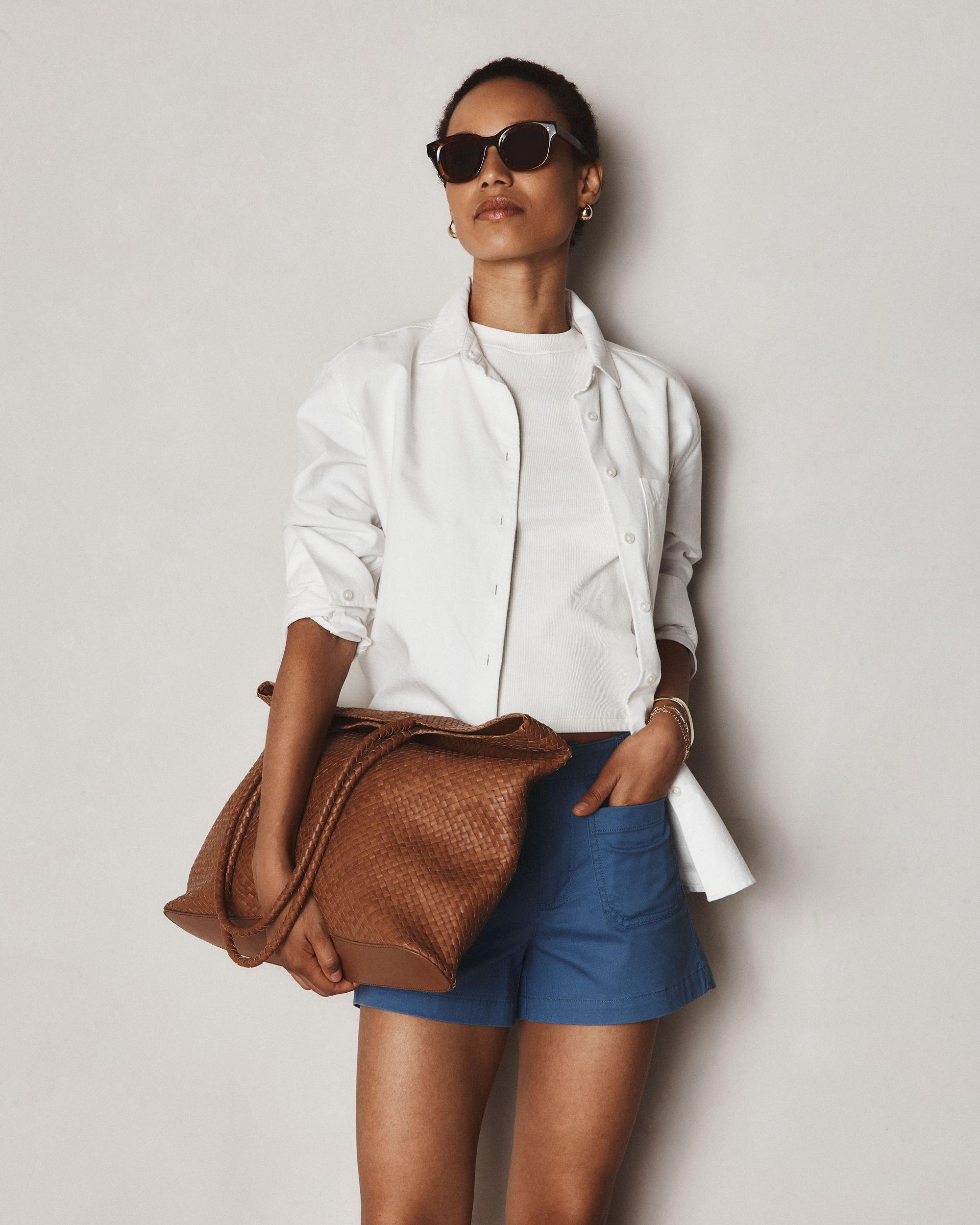 Quince | Women's Stretch Cotton Chino Patch Pocket Shorts Organic Cotton Product Image