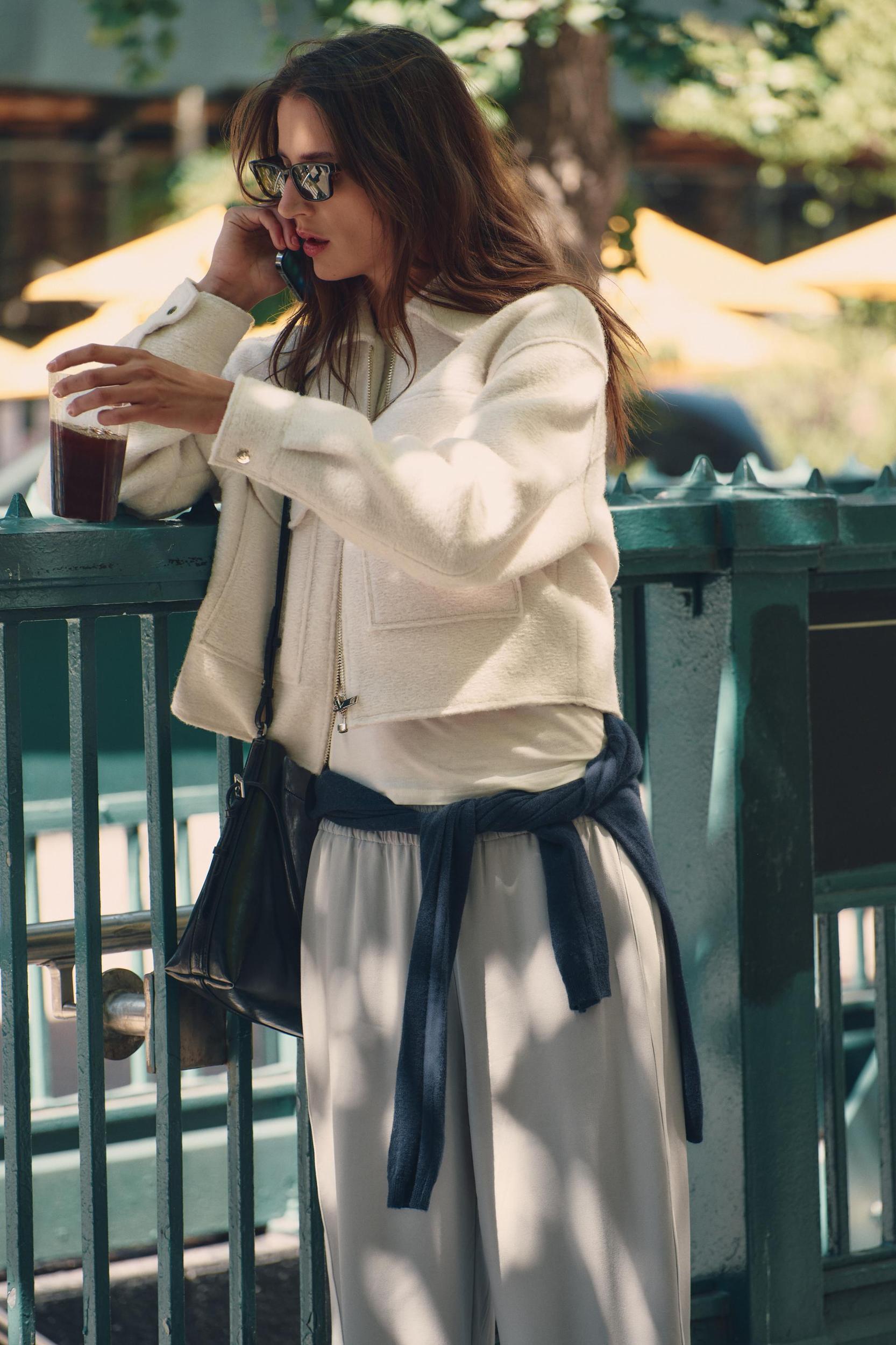 CROPPED BOUCLÉ JACKET Product Image