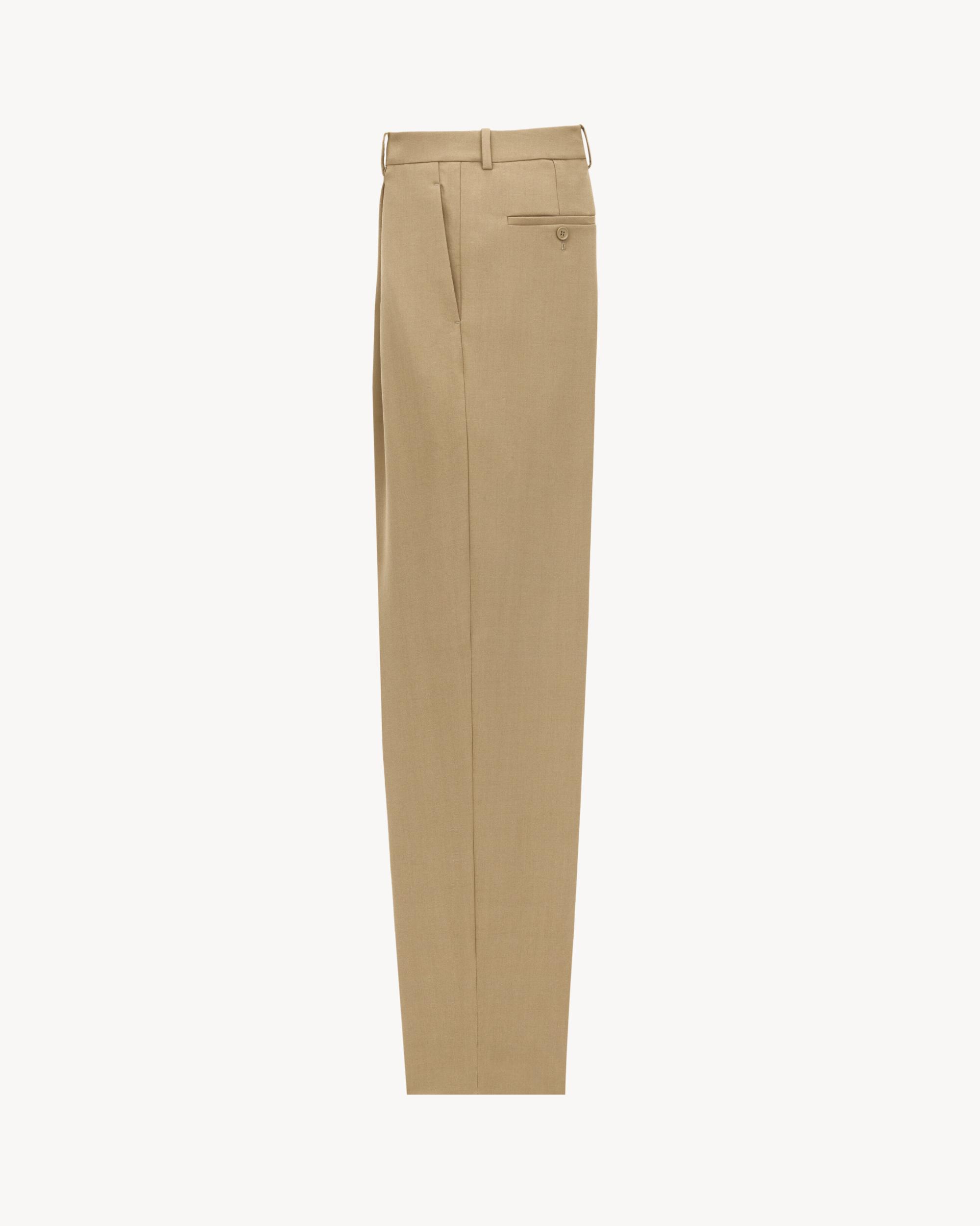 high-waisted pants in wool gabardine Product Image