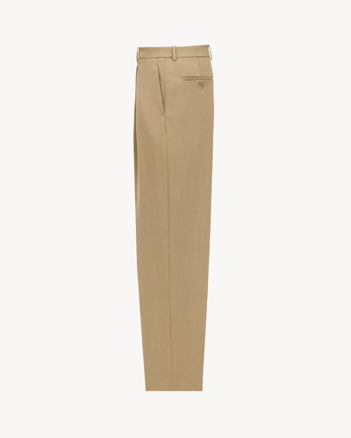high-waisted pants in wool gabardine Product Image