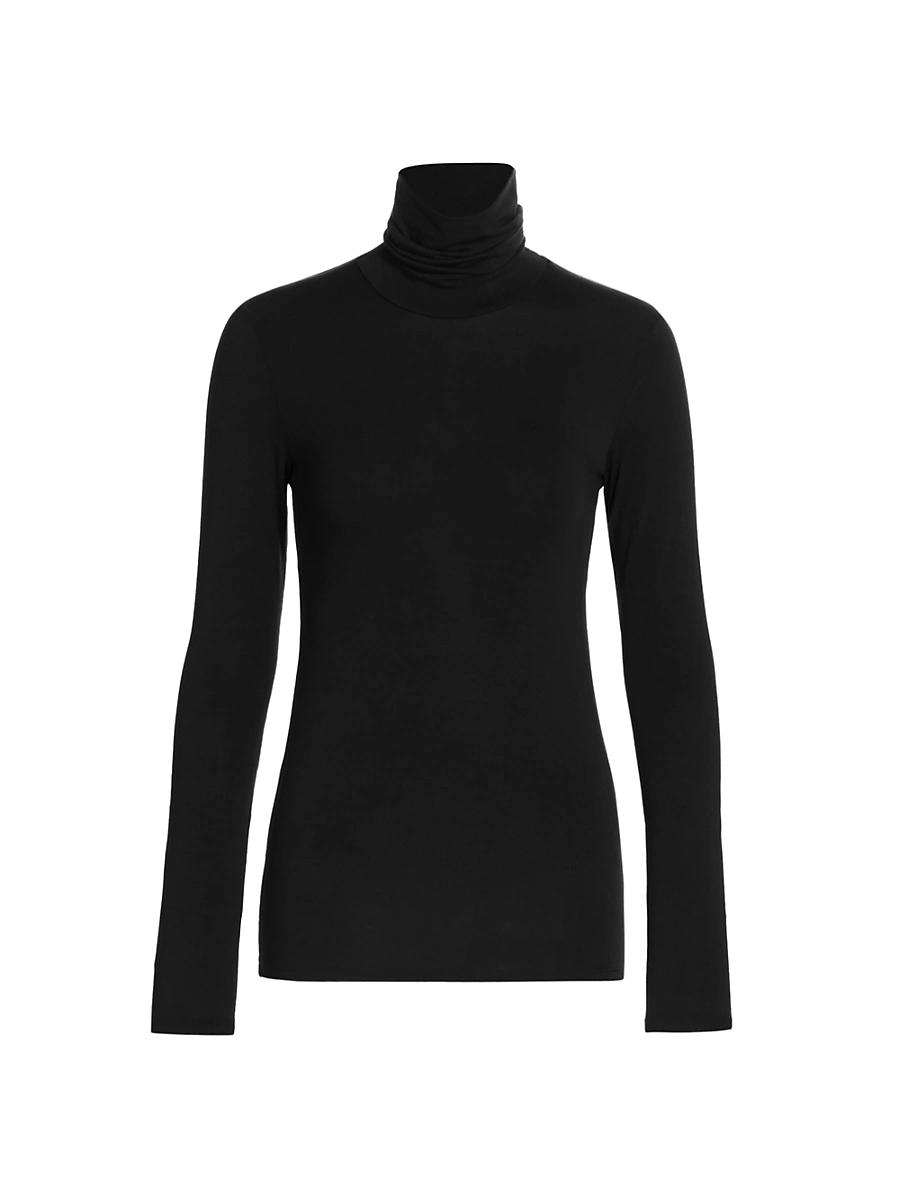Womens Soft Touch Turtleneck Top Product Image