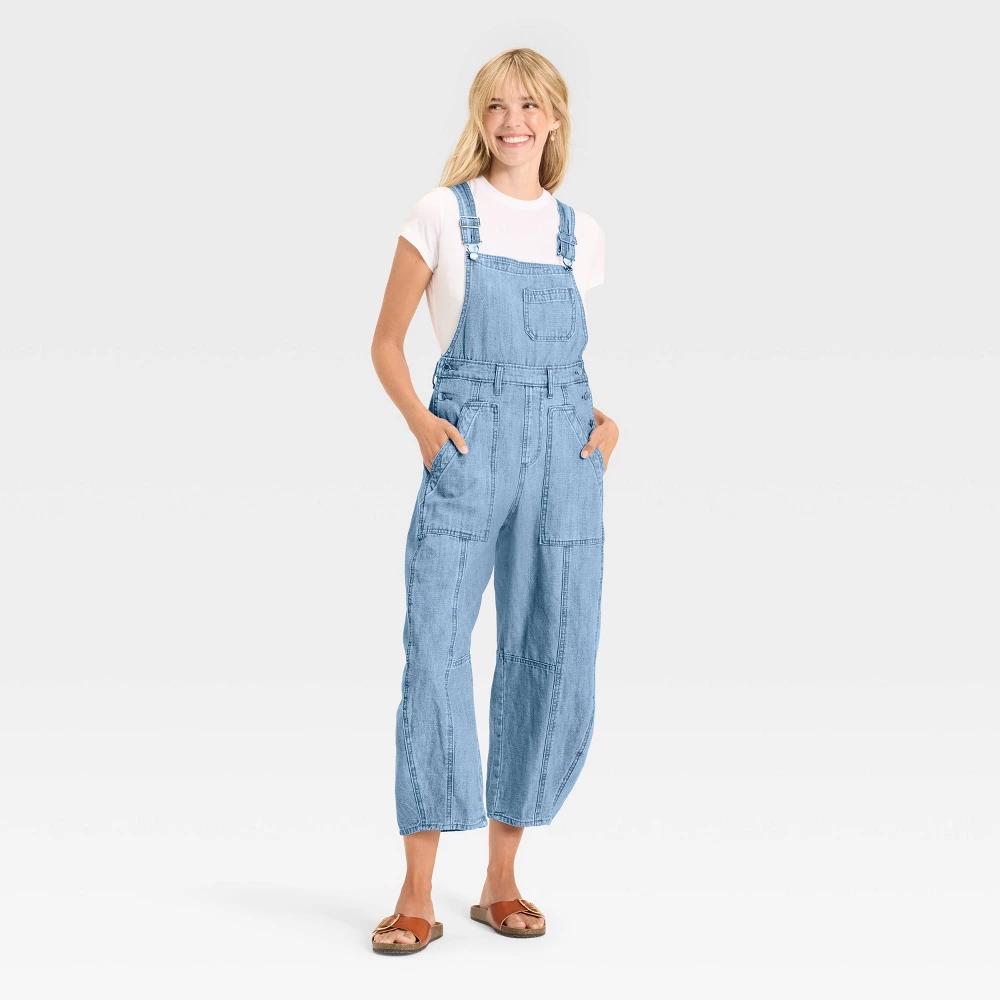 Women's Utility Overalls - Universal Thread™ Medium Wash Product Image