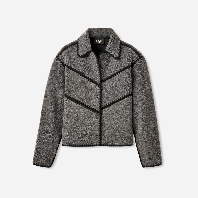 UGG Womens Ellison UGGfluff Shell Jacket Fleece/Recycled Materials Tops Product Image