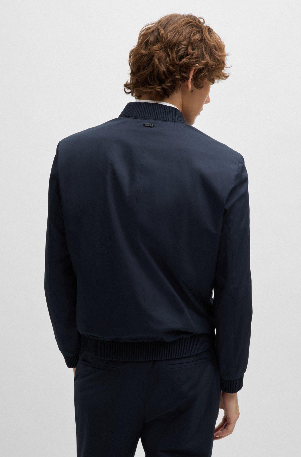 Slim-fit jacket in stretch cotton Product Image