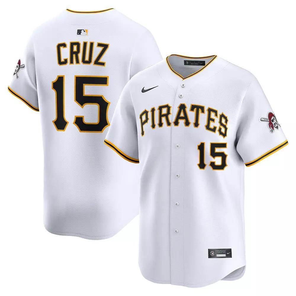 Men's Nike Oneil Cruz White Pittsburgh Pirates Alternate Limited Player Jersey, Size: Large Product Image