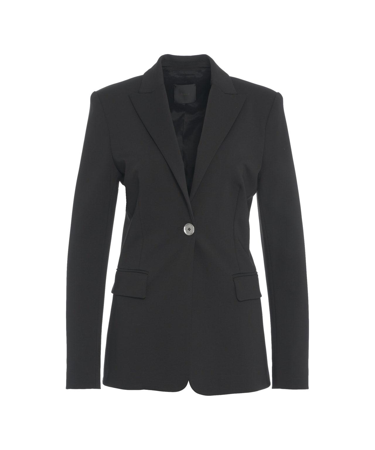 Single-breasted blazer in scuba Product Image