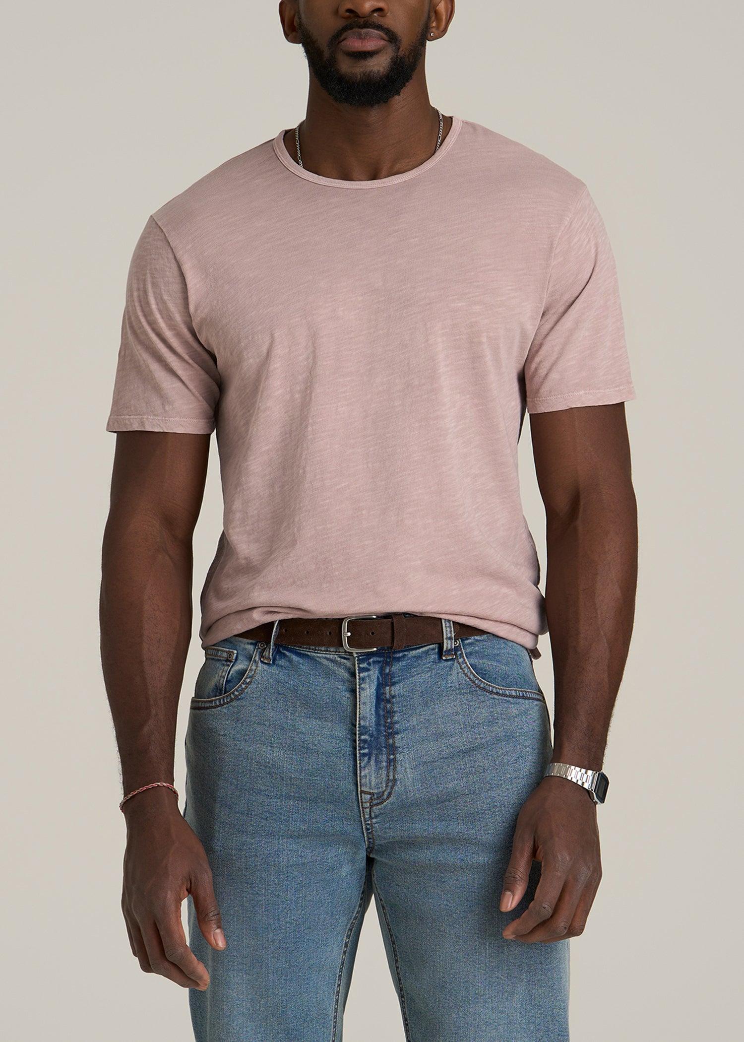 REGULAR-FIT Slub Tee for Tall Men in Desert Rose Product Image