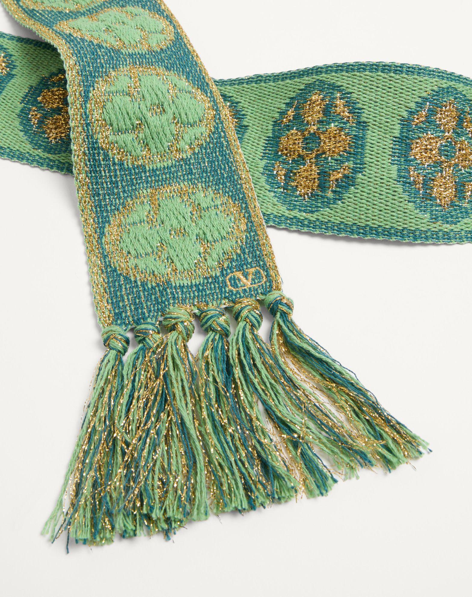 Antibes Scarf In Cotton And Metallic Fiber Product Image
