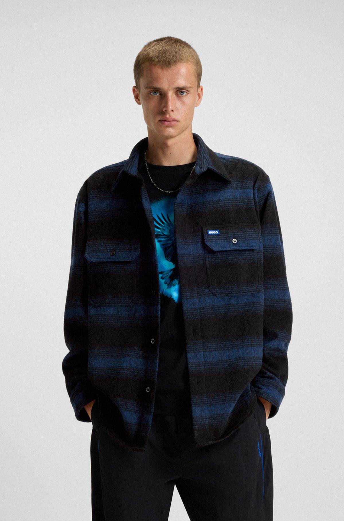 Oversize-fit shirt with shadow stripe Product Image