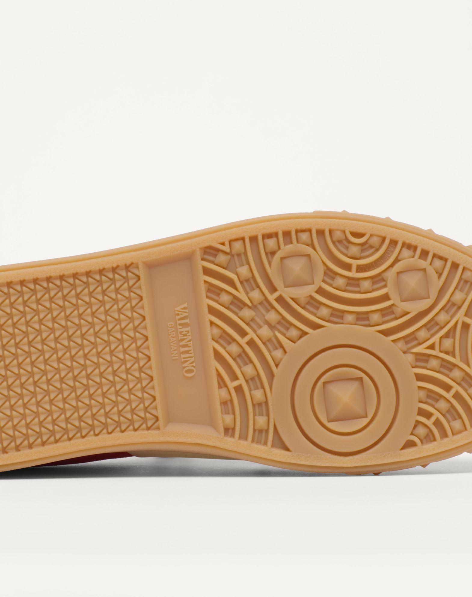 Upvillage Low Top Sneaker In Split Leather And Calfskin Nappa Leather Product Image