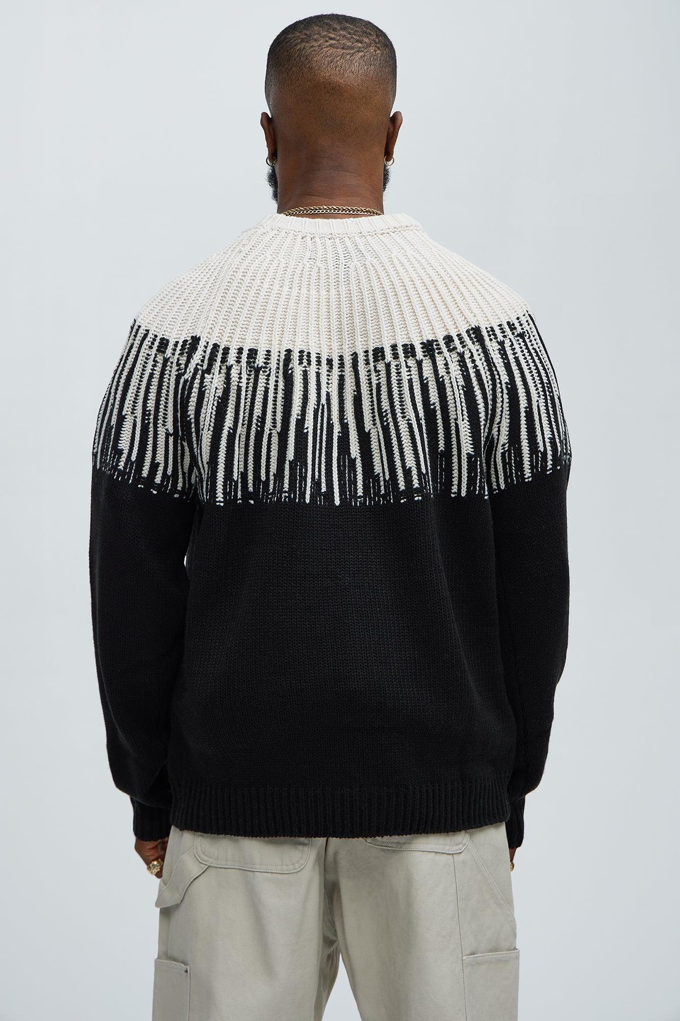 Radiant Crewneck Sweater - Black/combo Male Product Image