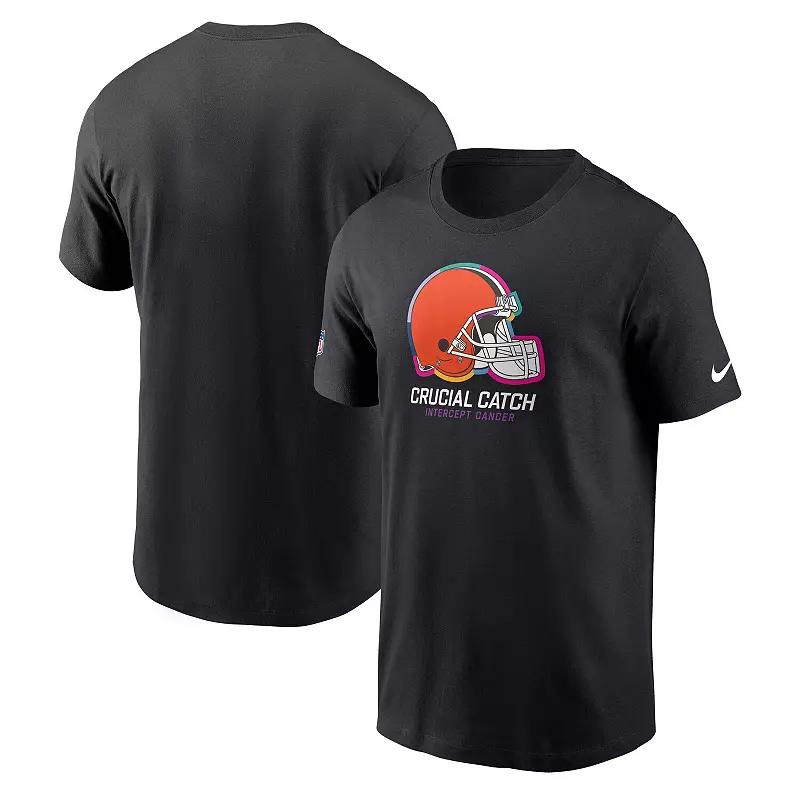 Men's Nike Black Cleveland Browns 2024 NFL Crucial Catch Club T-Shirt,  Product Image