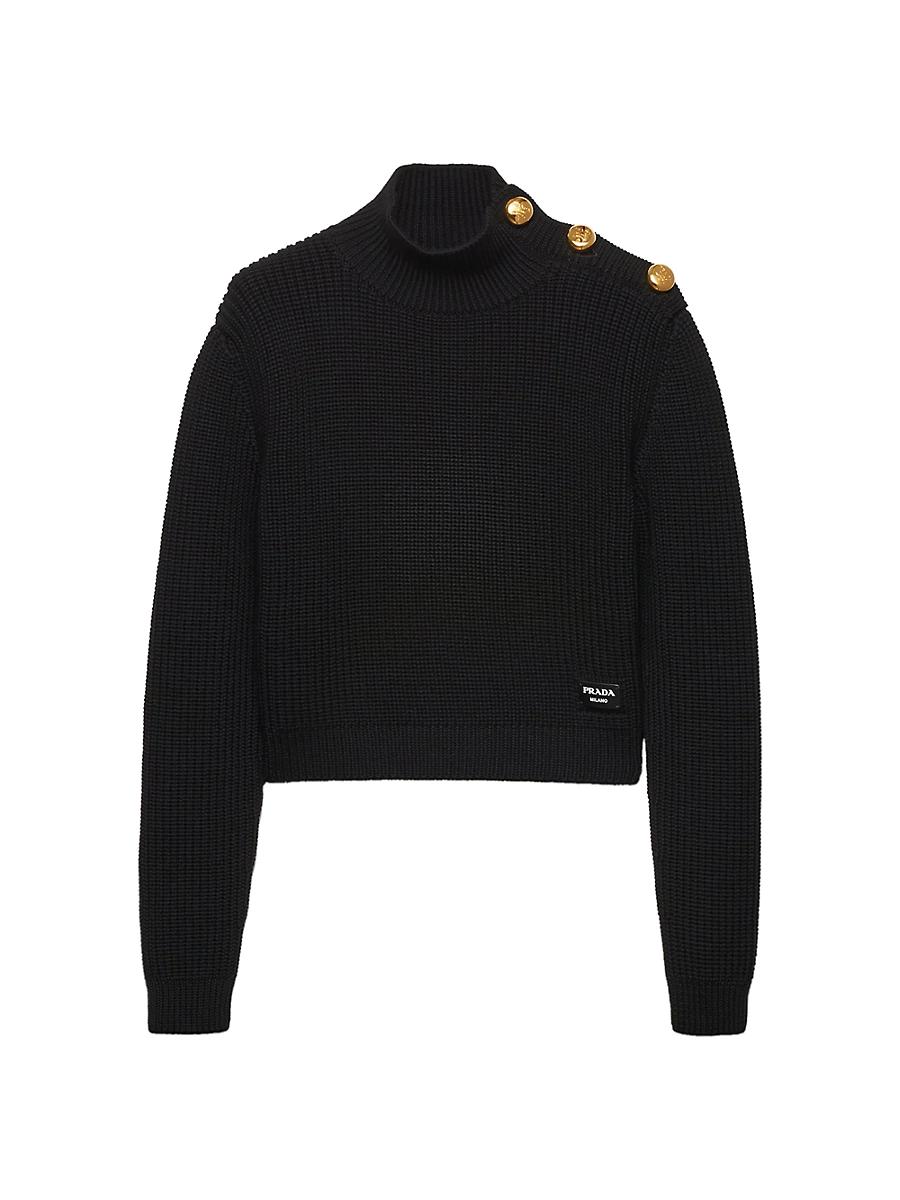 Womens Wool Turtleneck Sweater Product Image