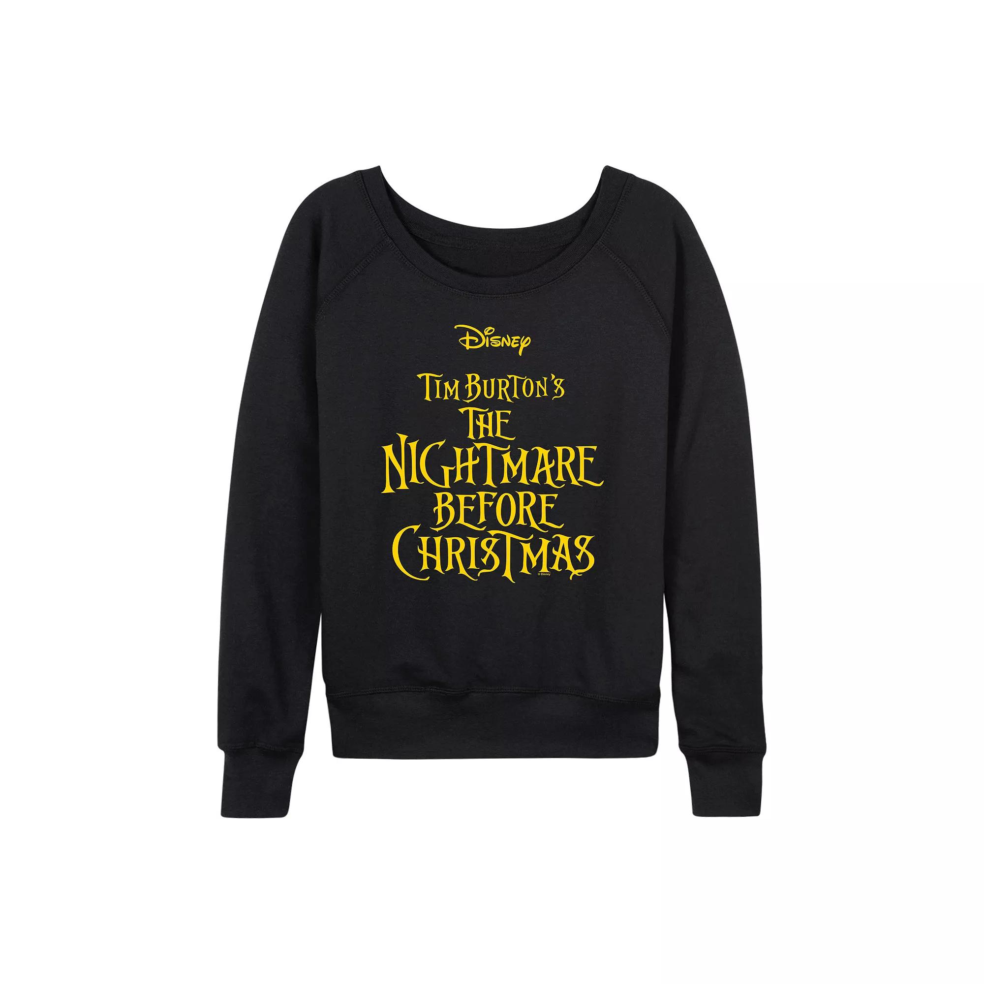 Disney's The Nightmare Before Christmas Women's French Terry Long Sleeve Tee,  Product Image
