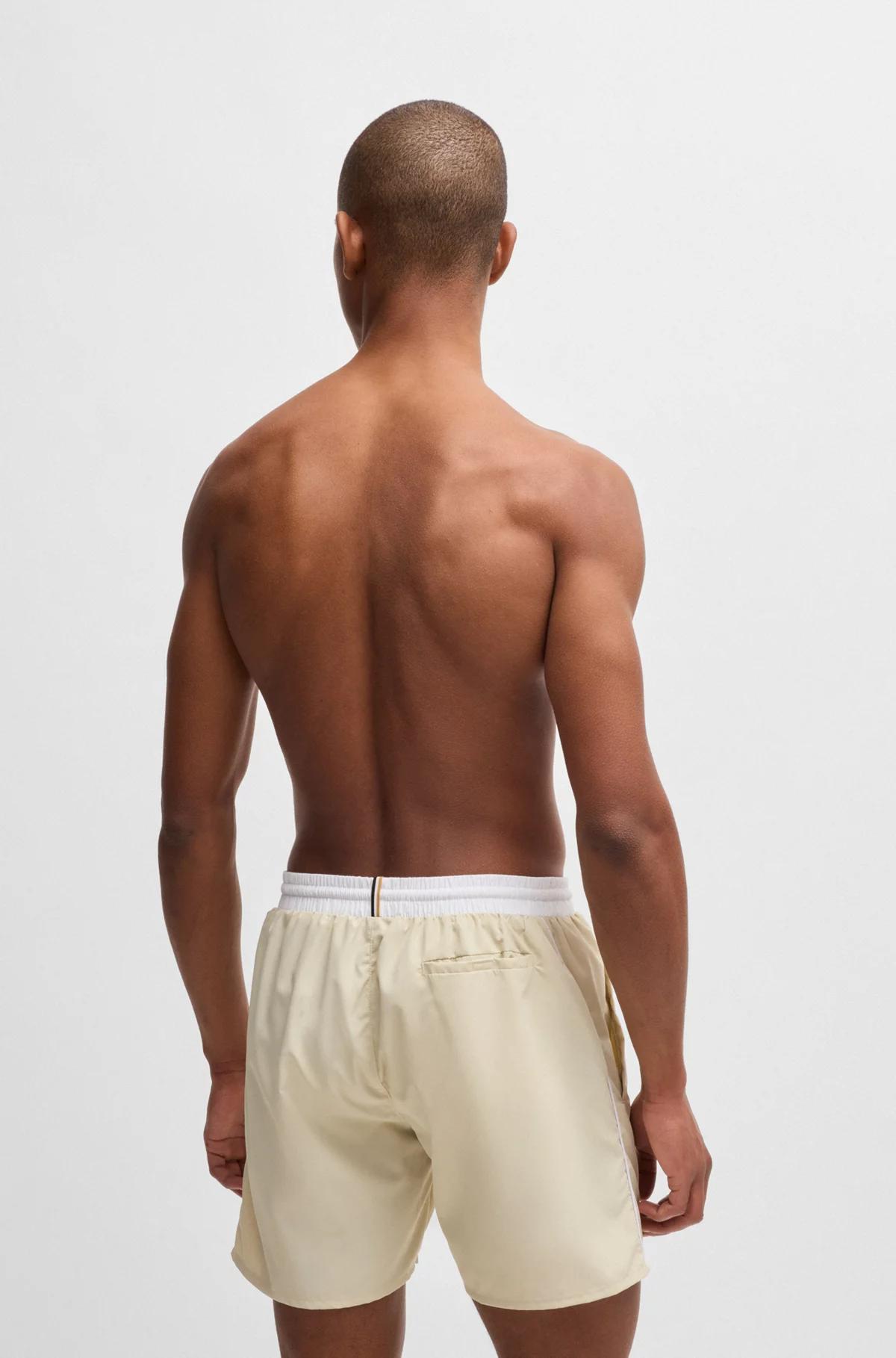 Boss Quick-Drying Swim Shorts with Contrast Details Product Image