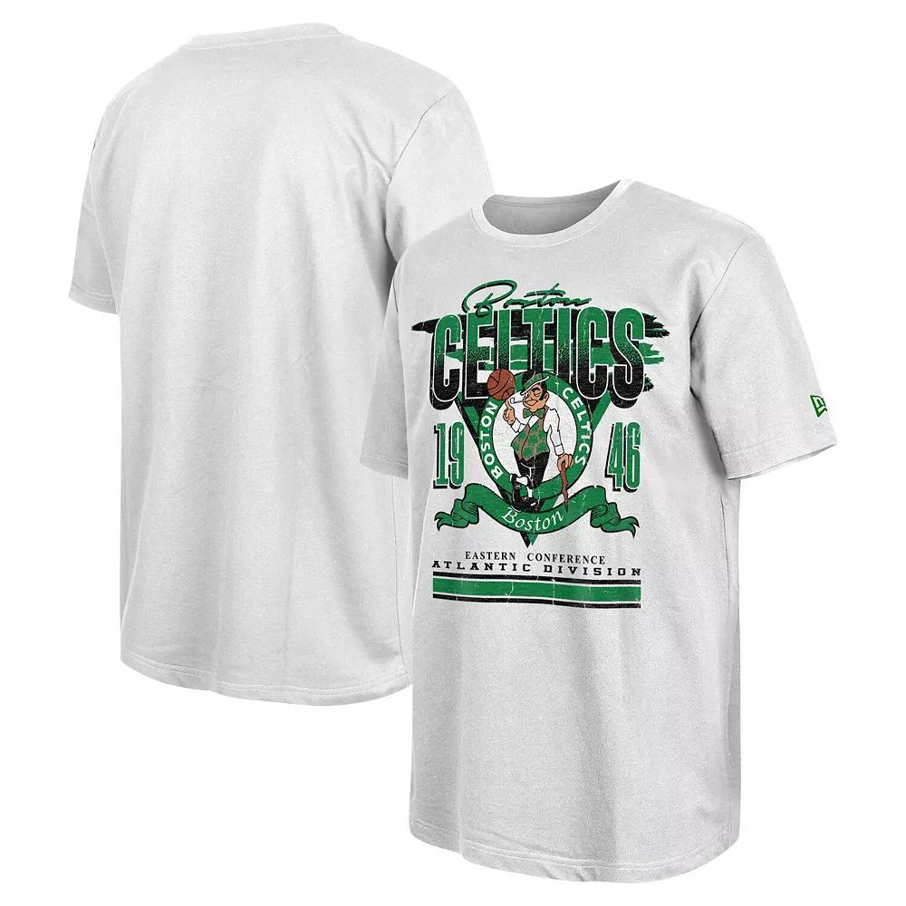 Men's New Era White Boston Celtics Sport Classics Oversized T-Shirt, Size: Small Product Image