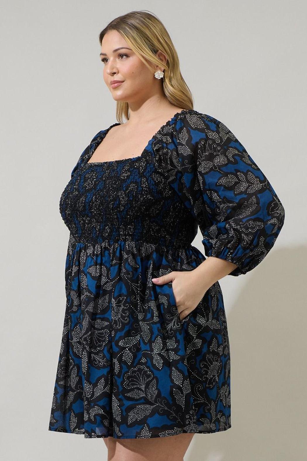 Aurina Smocked Mini Dress Product Image