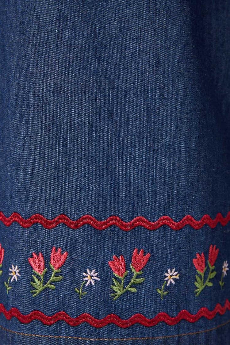 Meadow Embroidered Culotte Product Image