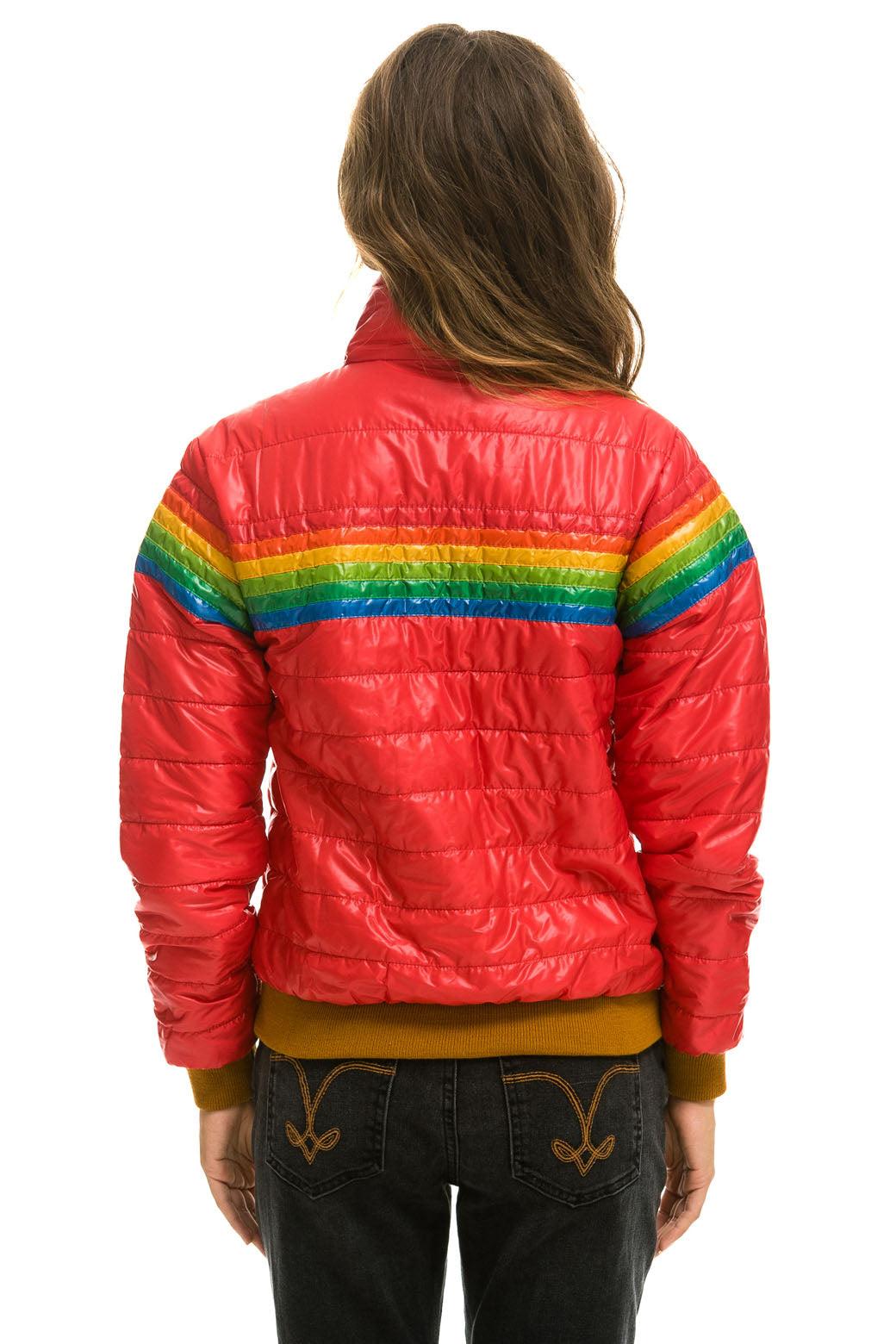 6 STRIPE JACKET -  GLOSSY CHERRY Female Product Image