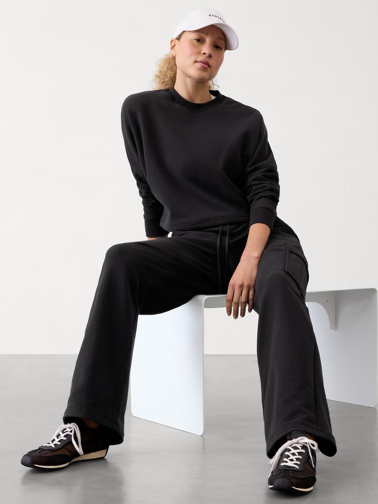 Forever Fleece Dolman Crop Sweatshirt Product Image