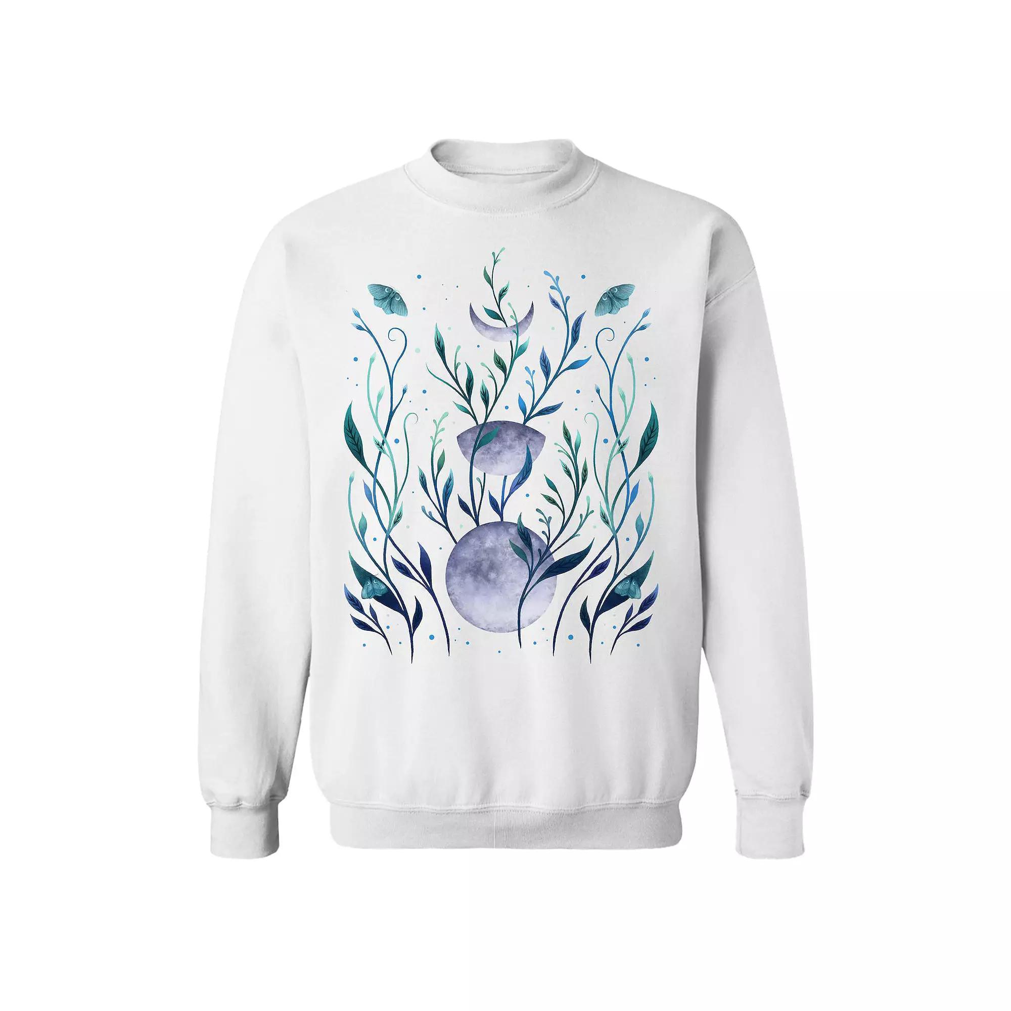 Junior's Phase & Grow Graphic Fleece Sweatshirt, Women's, Size: Medium, White Product Image