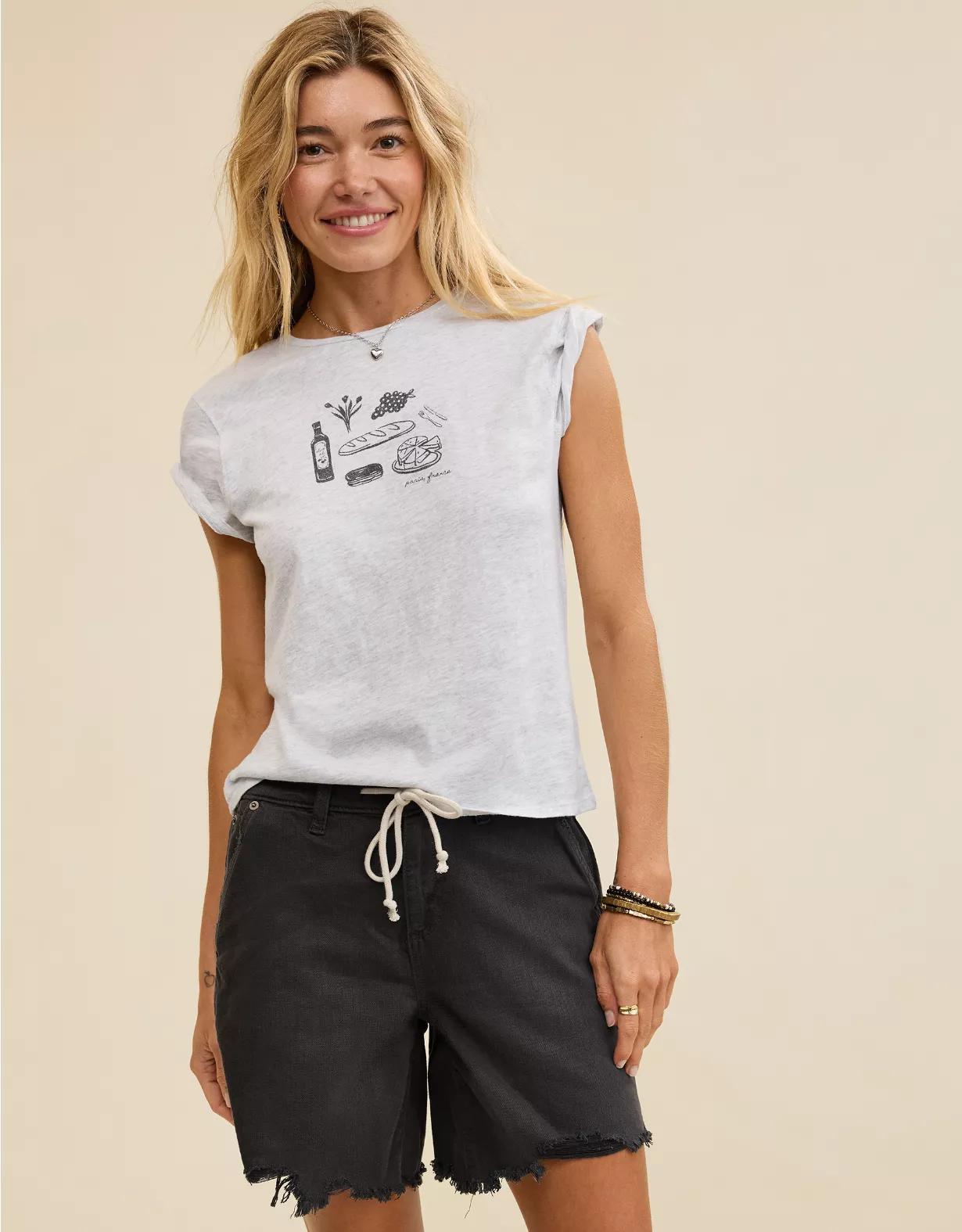 Aerie Daydream Denim Jort Women's Product Image