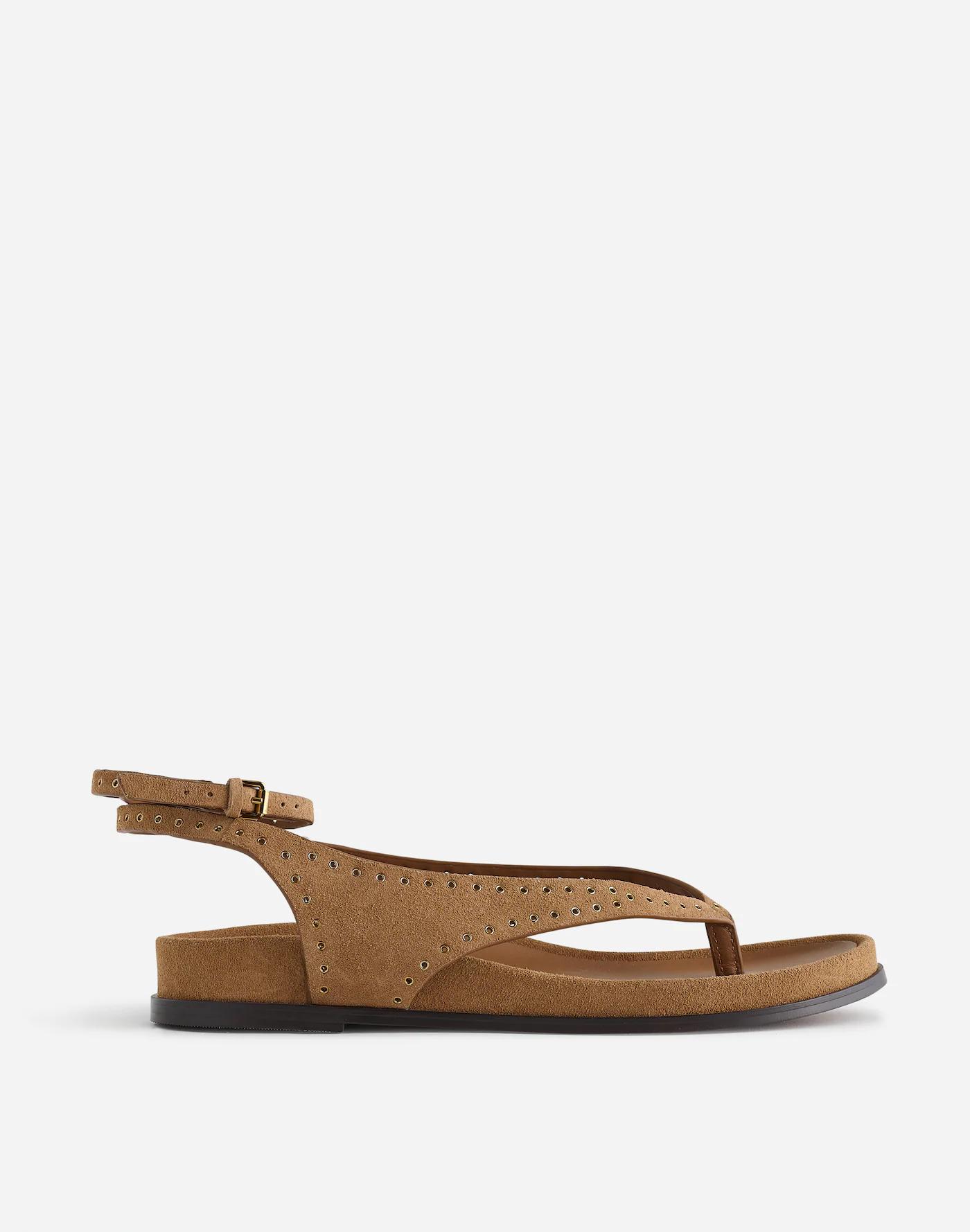The Eleni Ankle-Wrap Thong Sandal Product Image