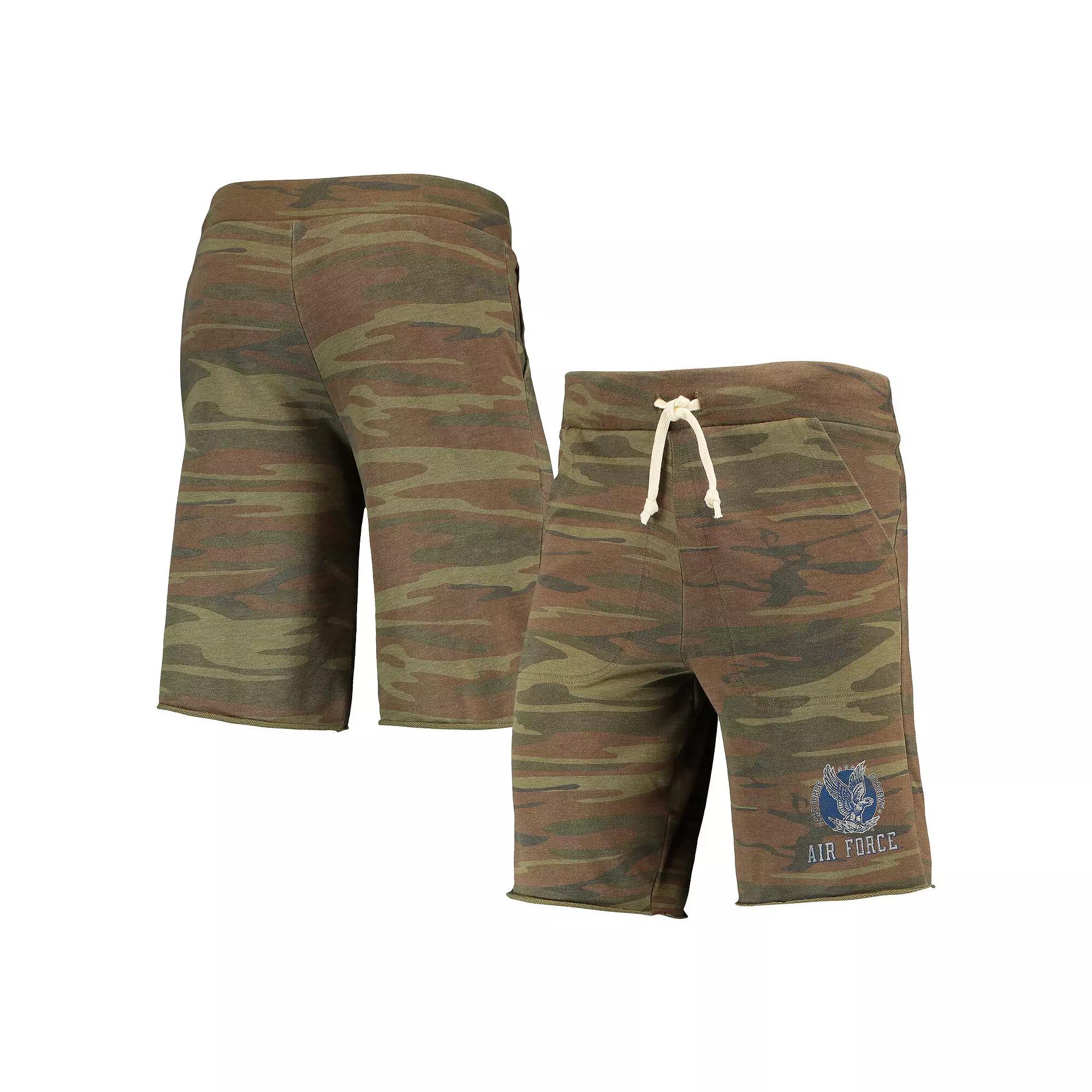Men's Camo Alternative Apparel Air Force Falcons Victory Lounge Shorts, Size: Large, Afa Green Product Image
