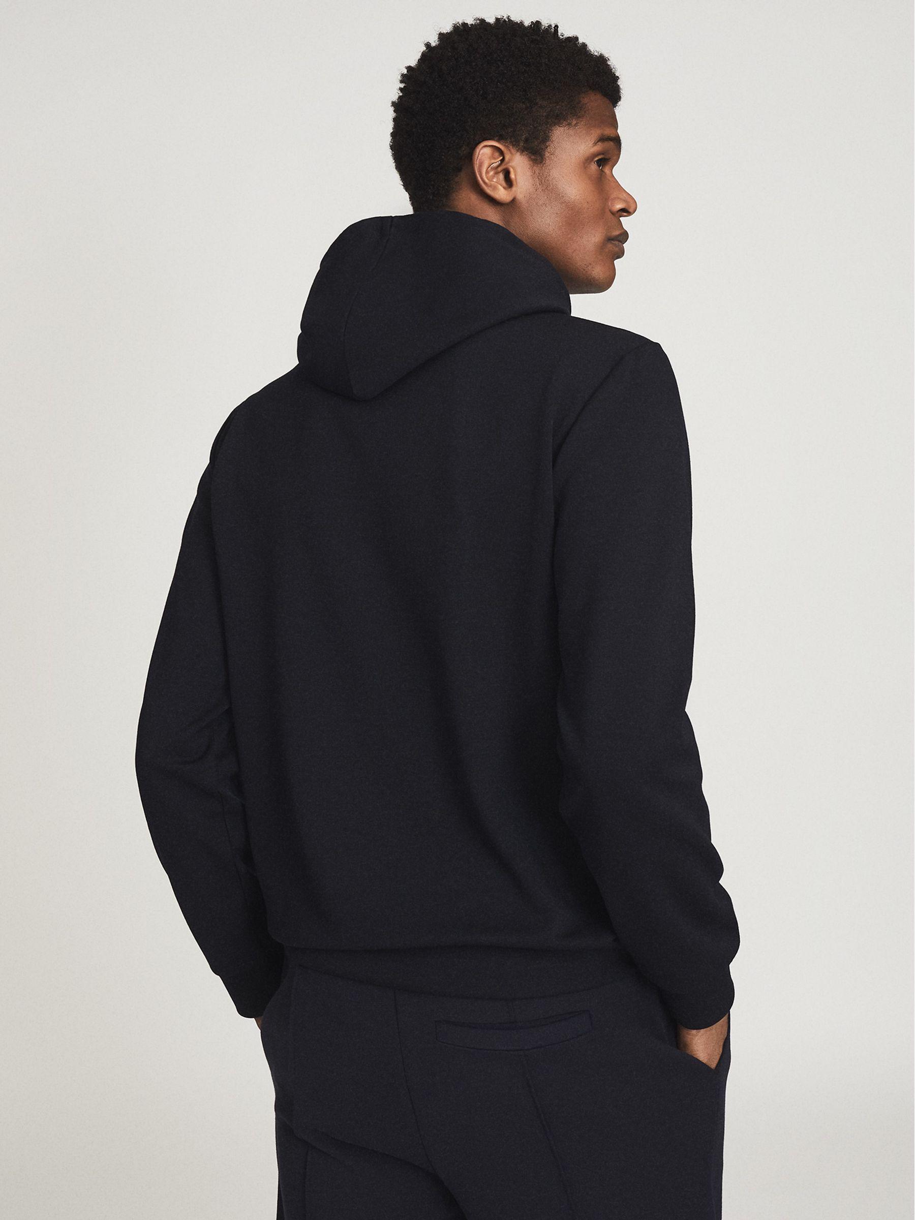 Neoprene Loungewear Hoodie in Navy Product Image