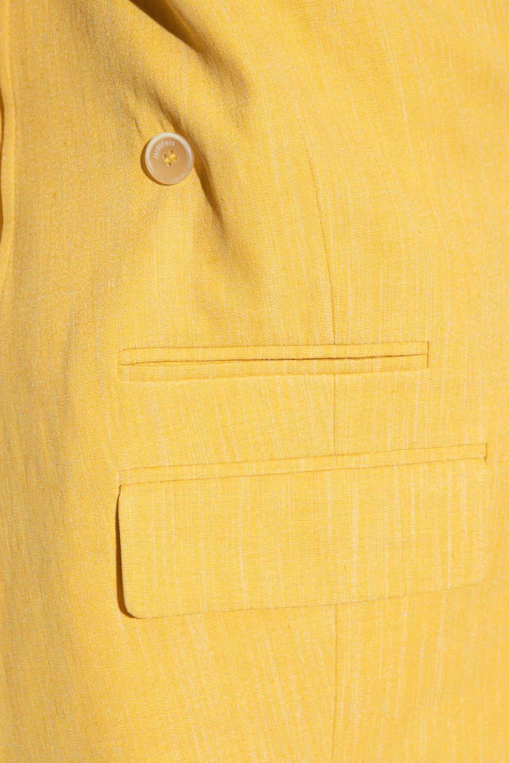 JACQUEMUS La Veste Tibau Crossover Blazer In Yellow Product Image