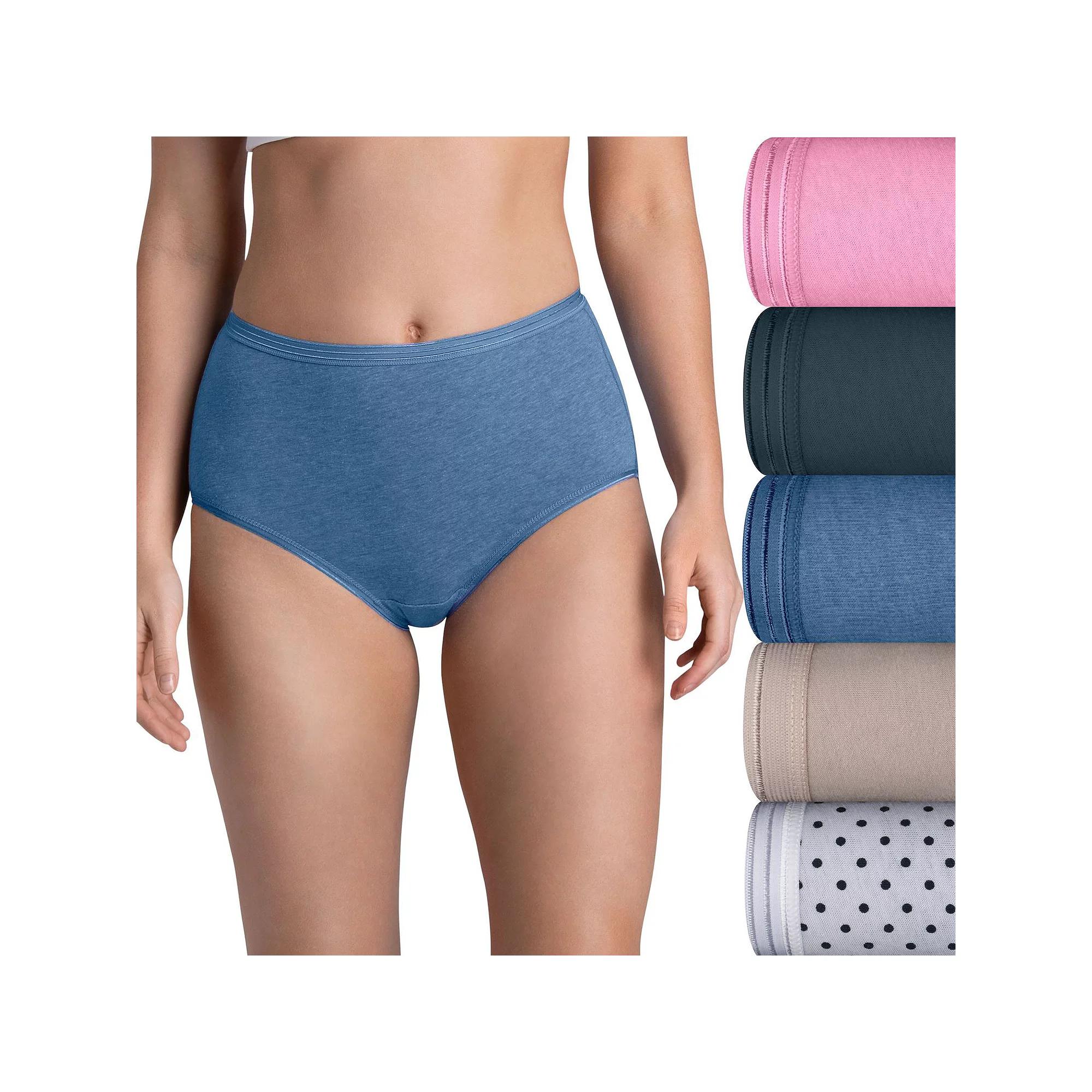 Women's Fruit of the Loom® Ultra Soft Brief 5-pack Panty Set 5DUSKBR,  Product Image