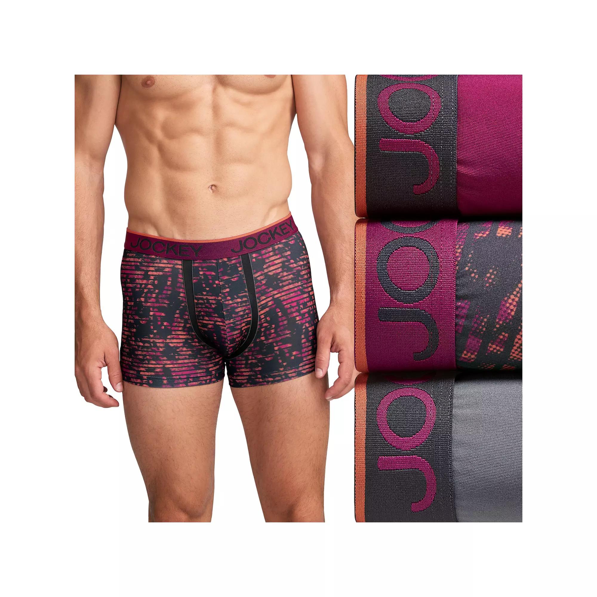 Men's Jockey® Chafe Proof Microfiber 3" Trunks 3-Pack,  Product Image