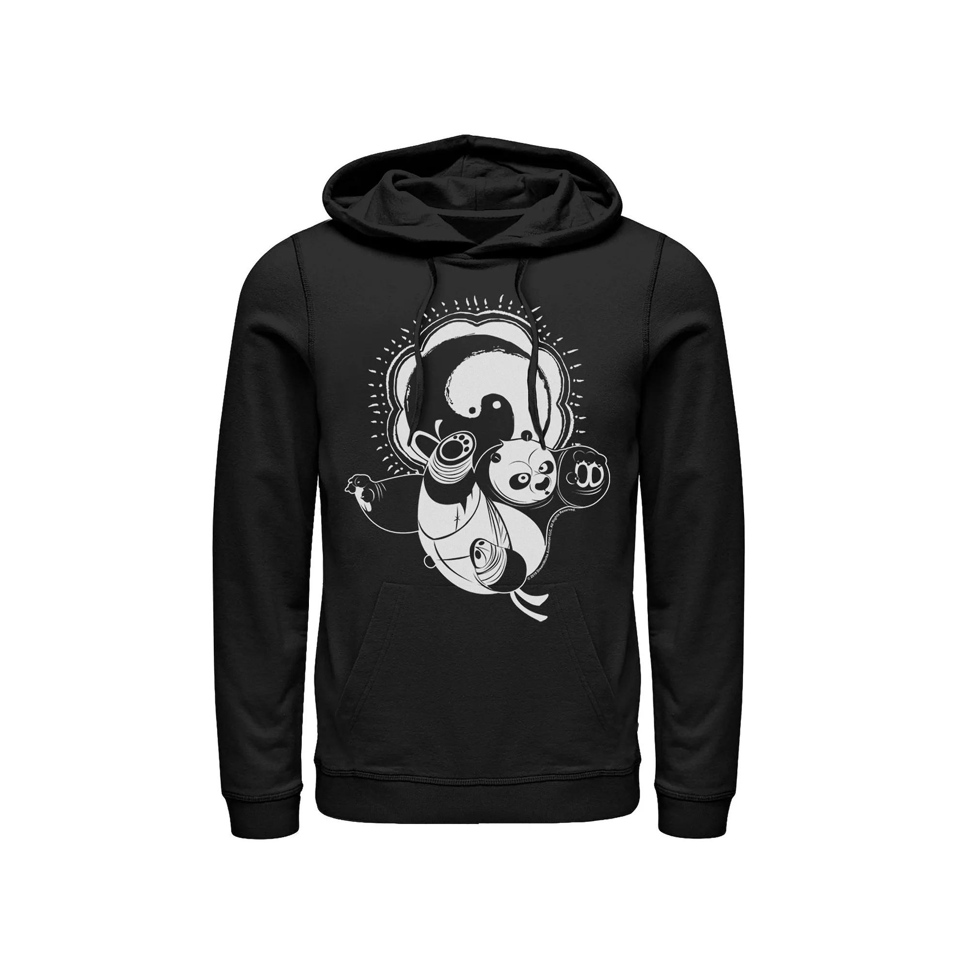 Men's Kung Fu Panda Master Po Action Pose Portrait Stamp Hoodie,  Product Image