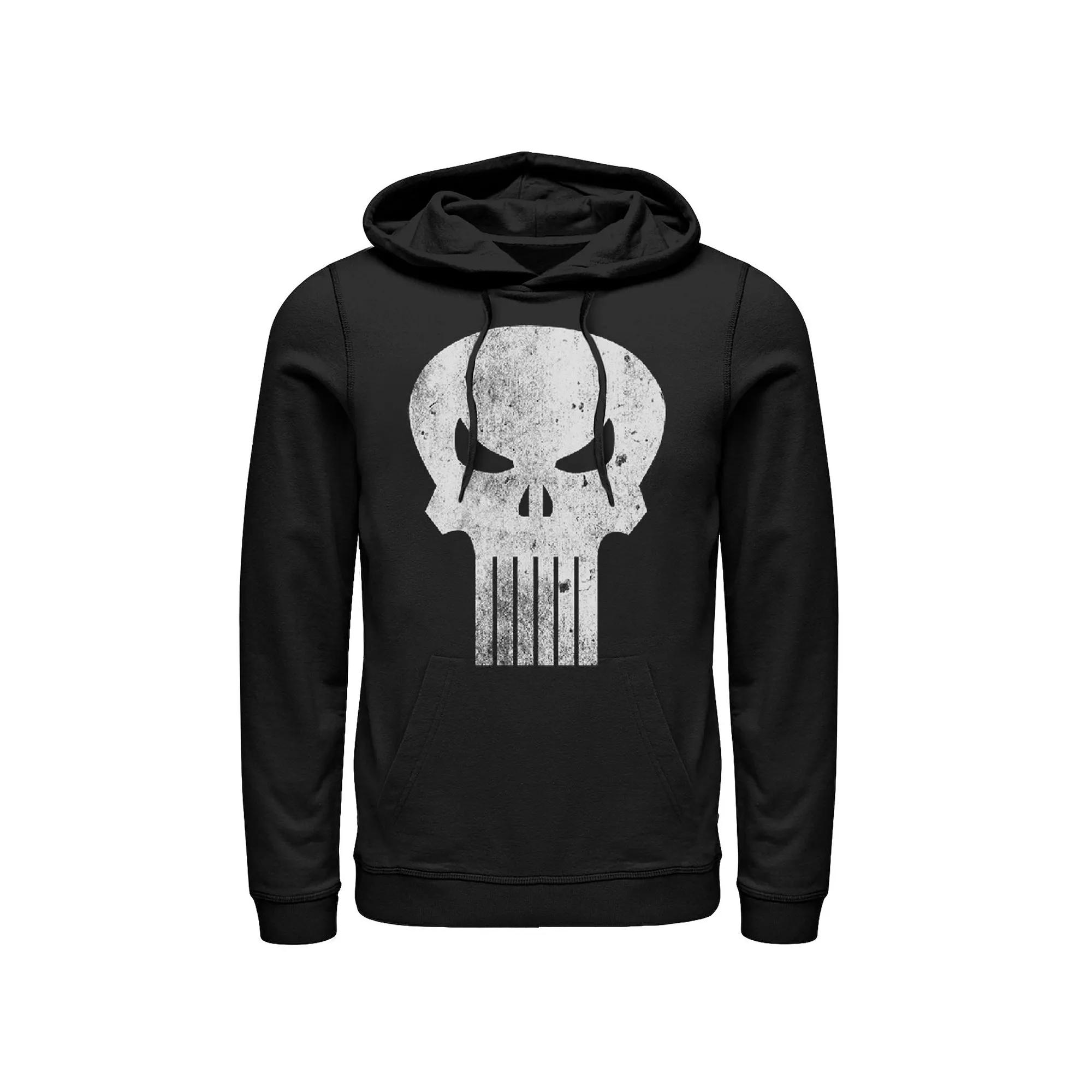Men's Marvel The Punisher Classic Retro Skull Logo Graphic Hoodie,  Product Image