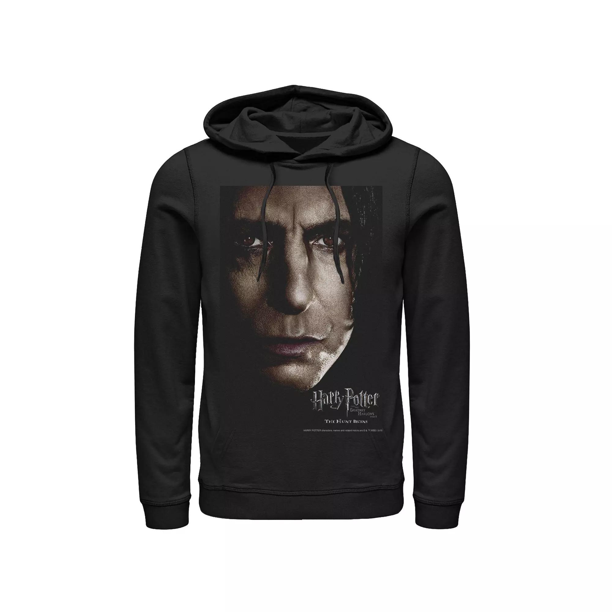 Men's Harry Potter Deathly Hallows Snape Character Poster Graphic Pullover Hoodie,  Product Image