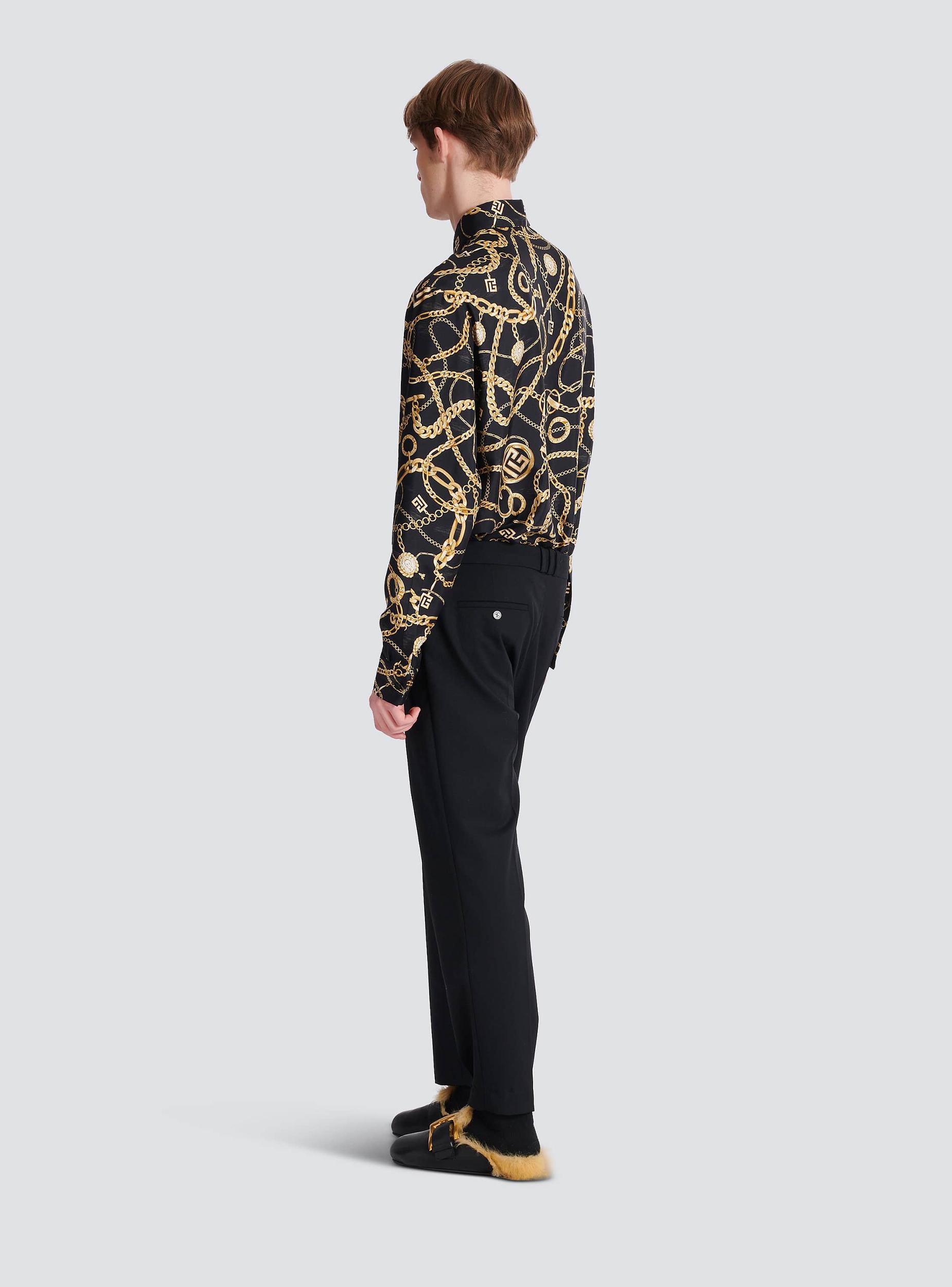 Straight-leg tailored wool trousers Product Image