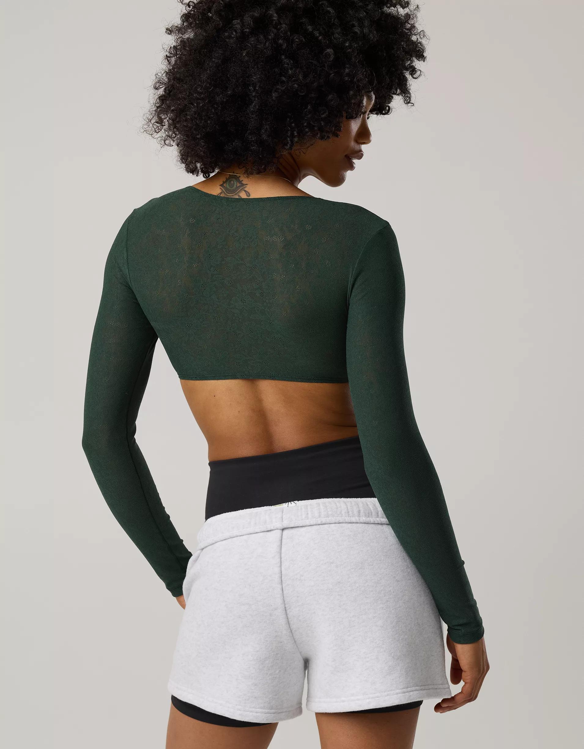 OFFLINE By Aerie Real Me Lace Long Sleeve Bra Top Product Image